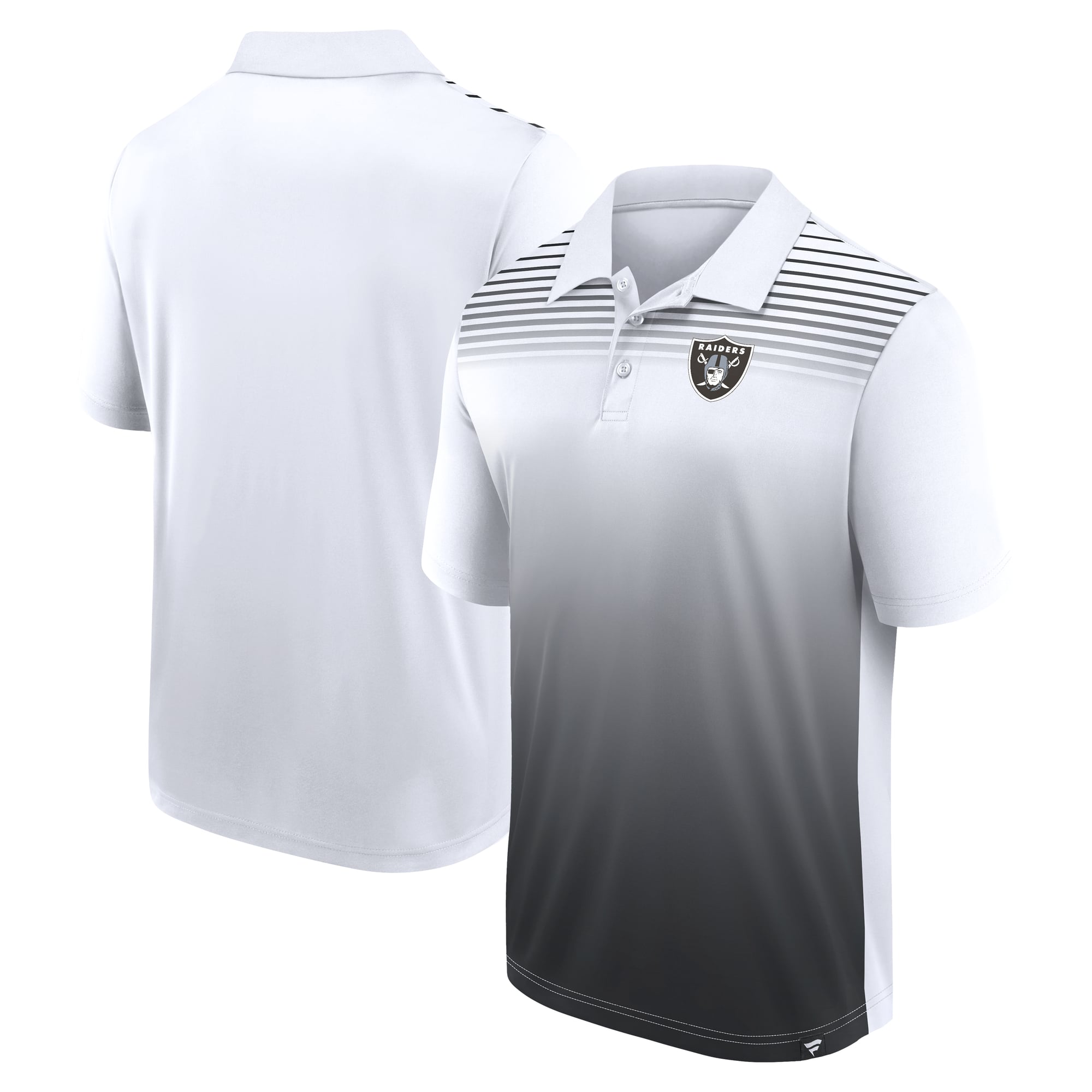 Men’s Logo Athletic White Las Vegas Raiders Sandlot Game Polo Men’s Logo Athletic White Las Vegas Raiders Sandlot Game Polo