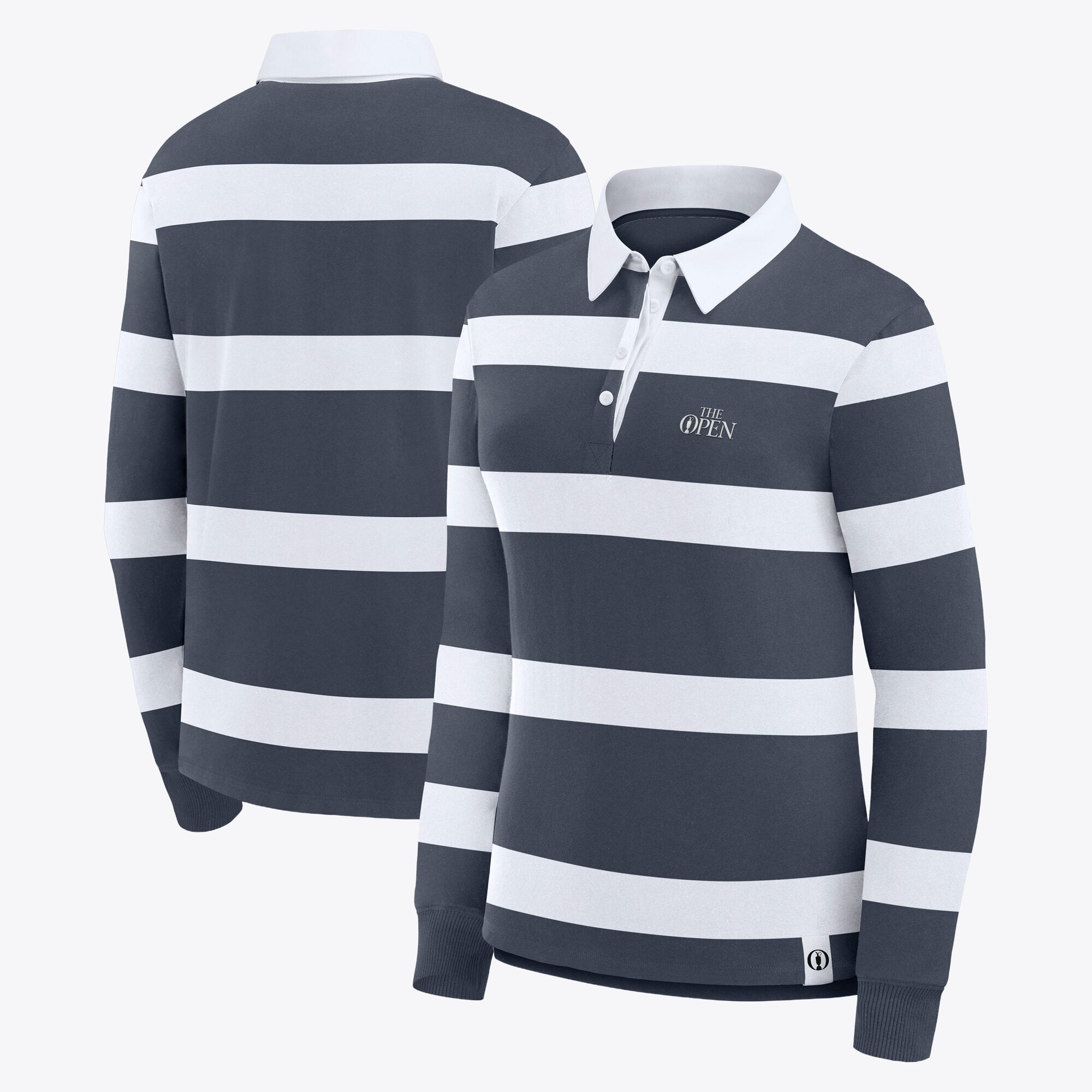 Maglia Rugby The Open Striato - Ombre Blu - Donna