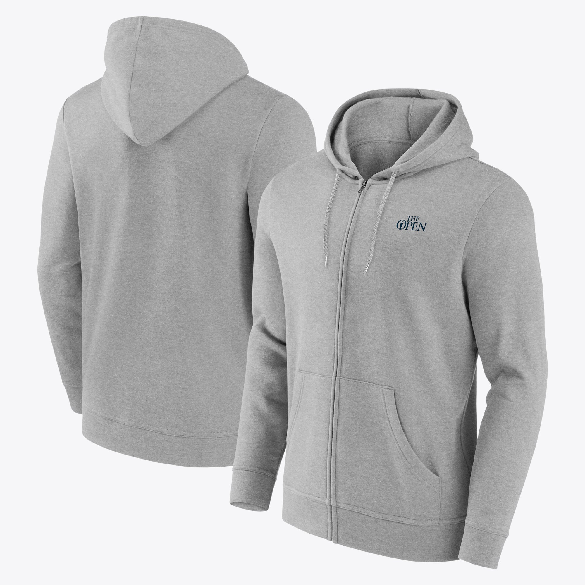 Felpa con cappuccio The Open Essentials Crest Zip completa - Grigio Sport