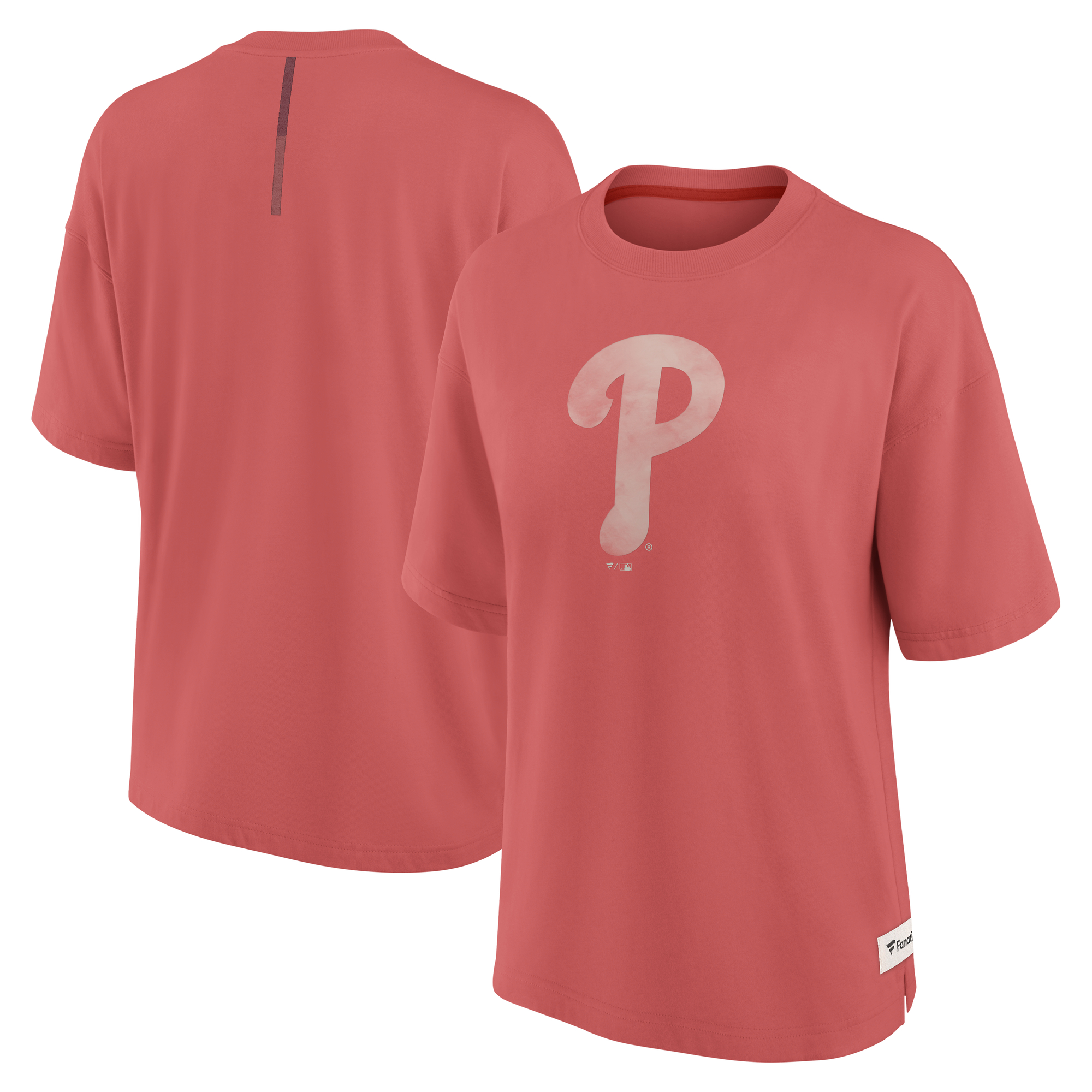 Women’s Fanatics Red Philadelphia Phillies Oversized Elements Raw Edge Future Ground T-Shirt Women’s Fanatics Red Philadelphia Phillies Oversized Elements Raw Edge Future Ground T-Shirt