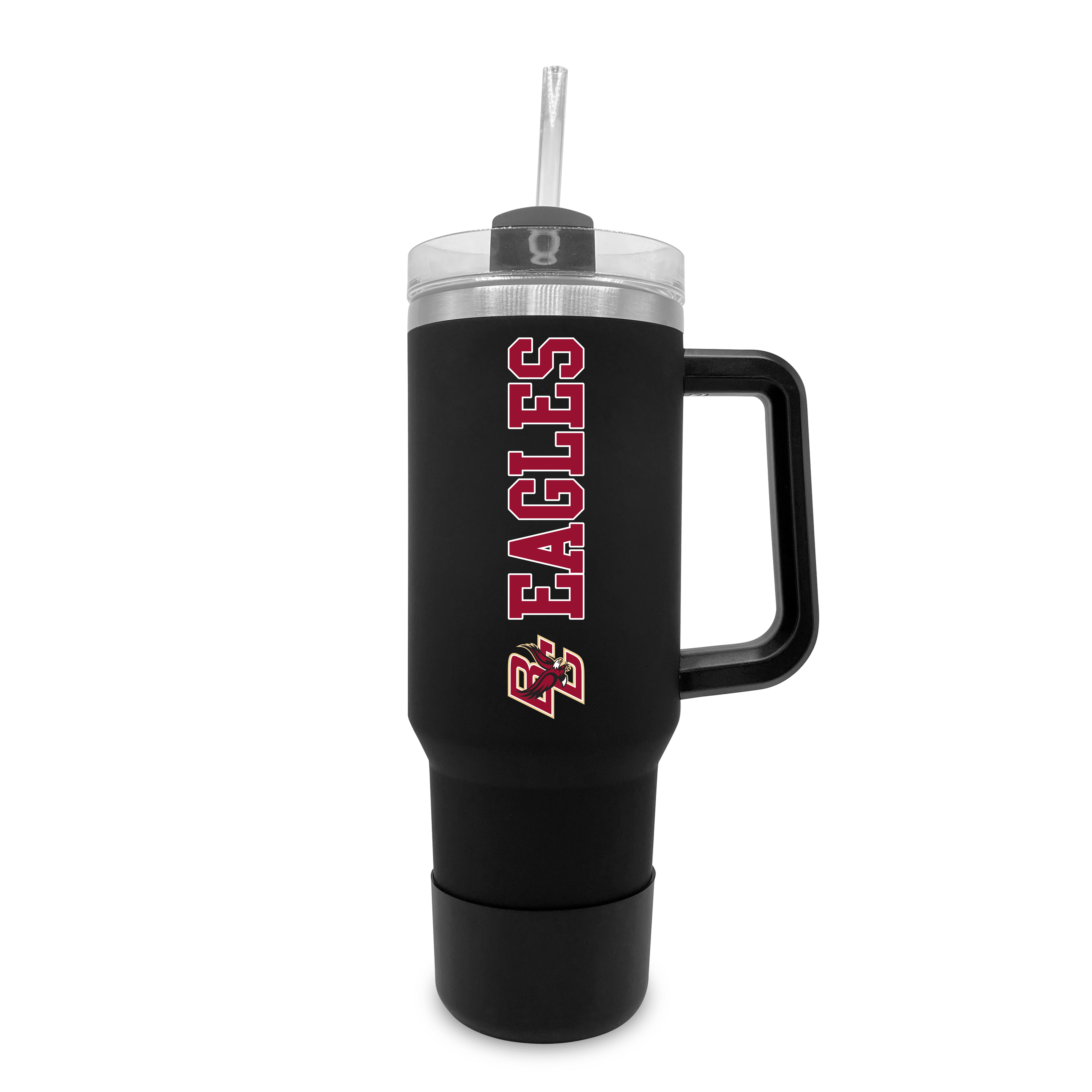 Boston College Eagles 40oz. Stainless Tumbler with Handle & Removable Straw