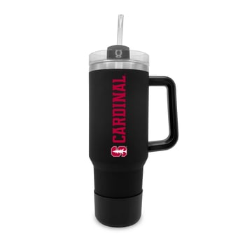 Stanford Cardinal 40oz. Stainless Tumbler with Handle & Removable Straw