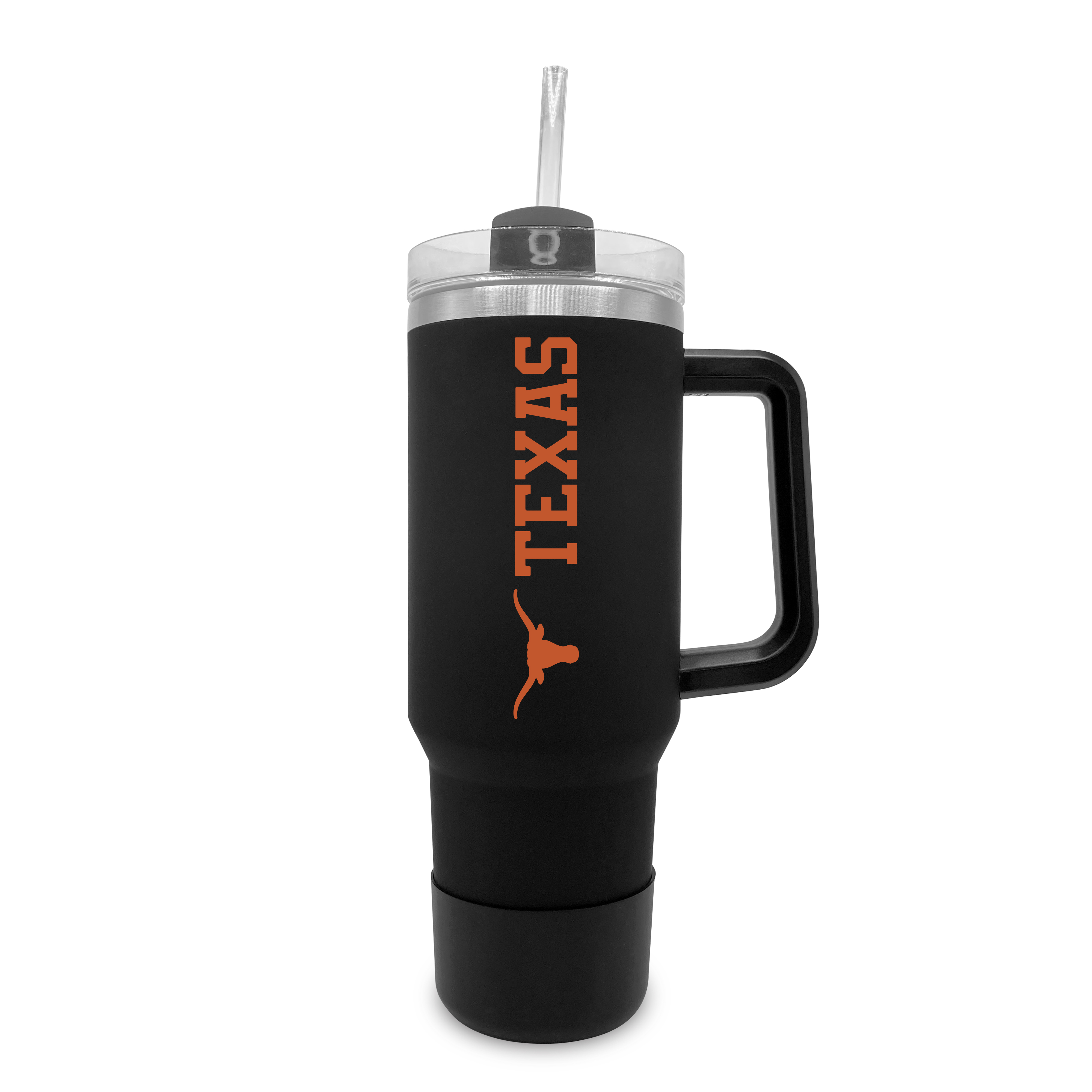 Texas Longhorns 40oz. Stainless Tumbler with Handle & Removable Straw