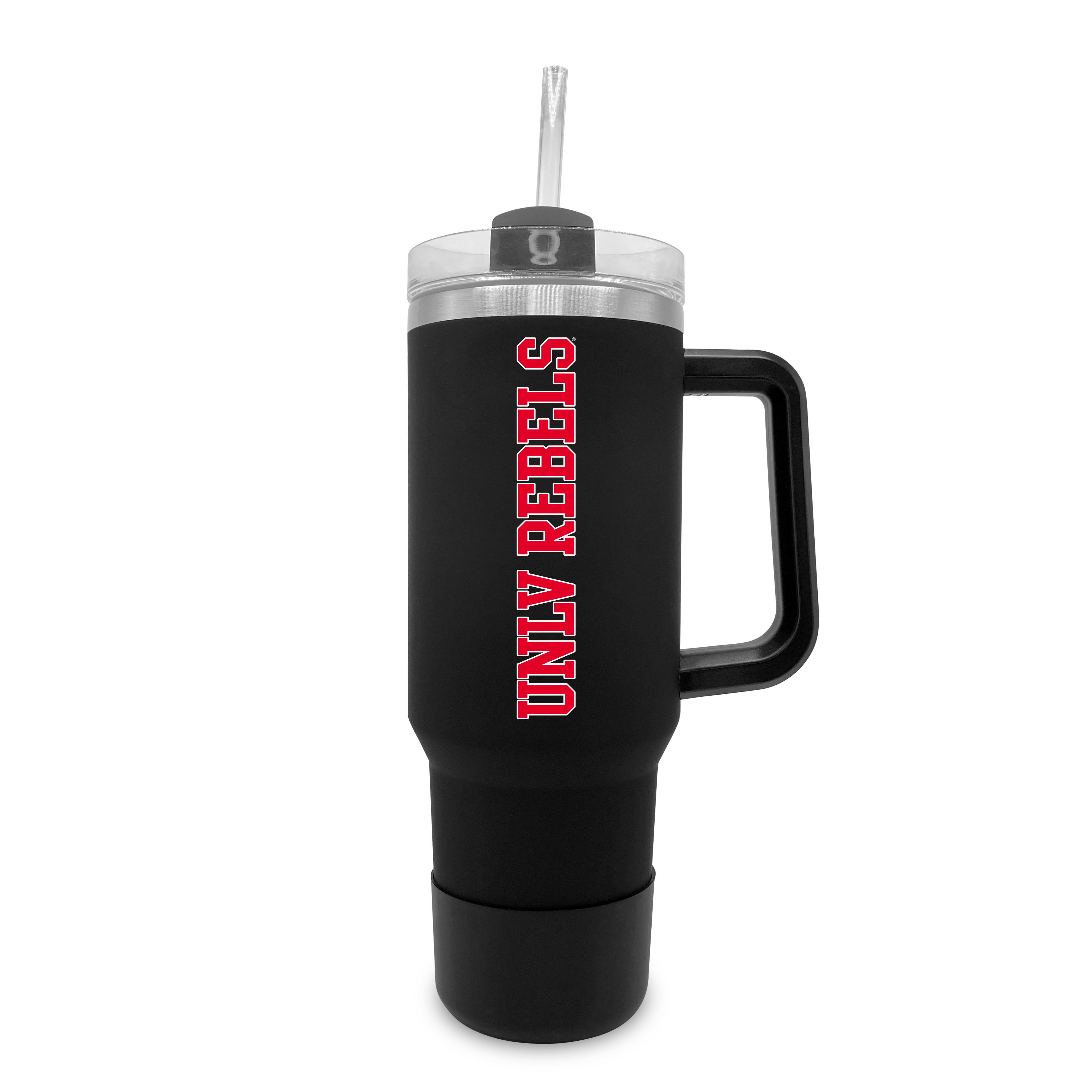 UNLV Rebels 40oz. Stainless Tumbler with Handle & Removable Straw