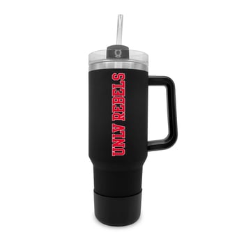 UNLV Rebels 40oz. Stainless Tumbler with Handle & Removable Straw