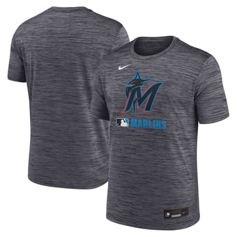 Men's Nike  Black Miami Marlins Authentic Collection Velocity Dri-FIT T-Shirt