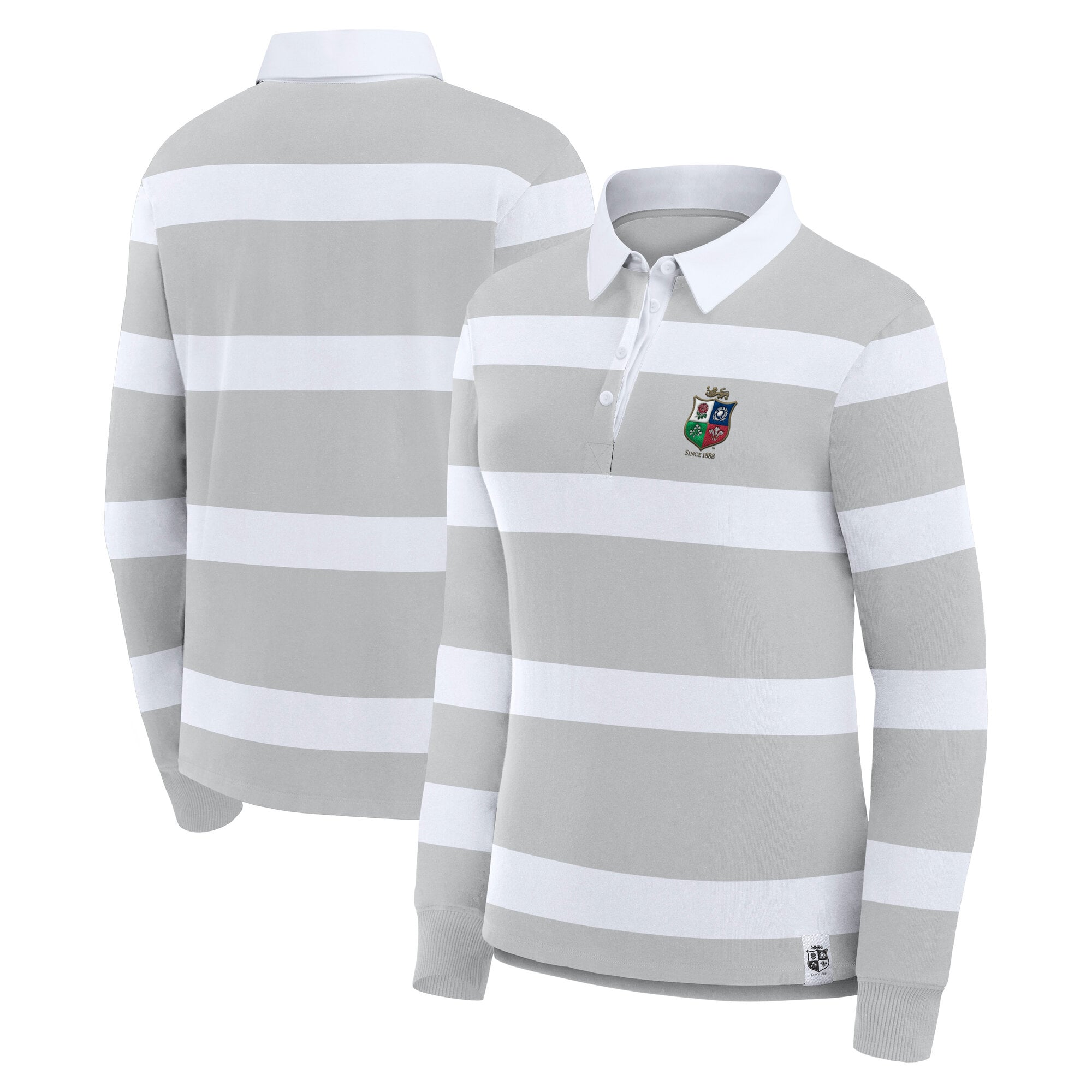Maglia da rugby a righe a maniche lunghe British & Irish Lions - Grigio - Donna