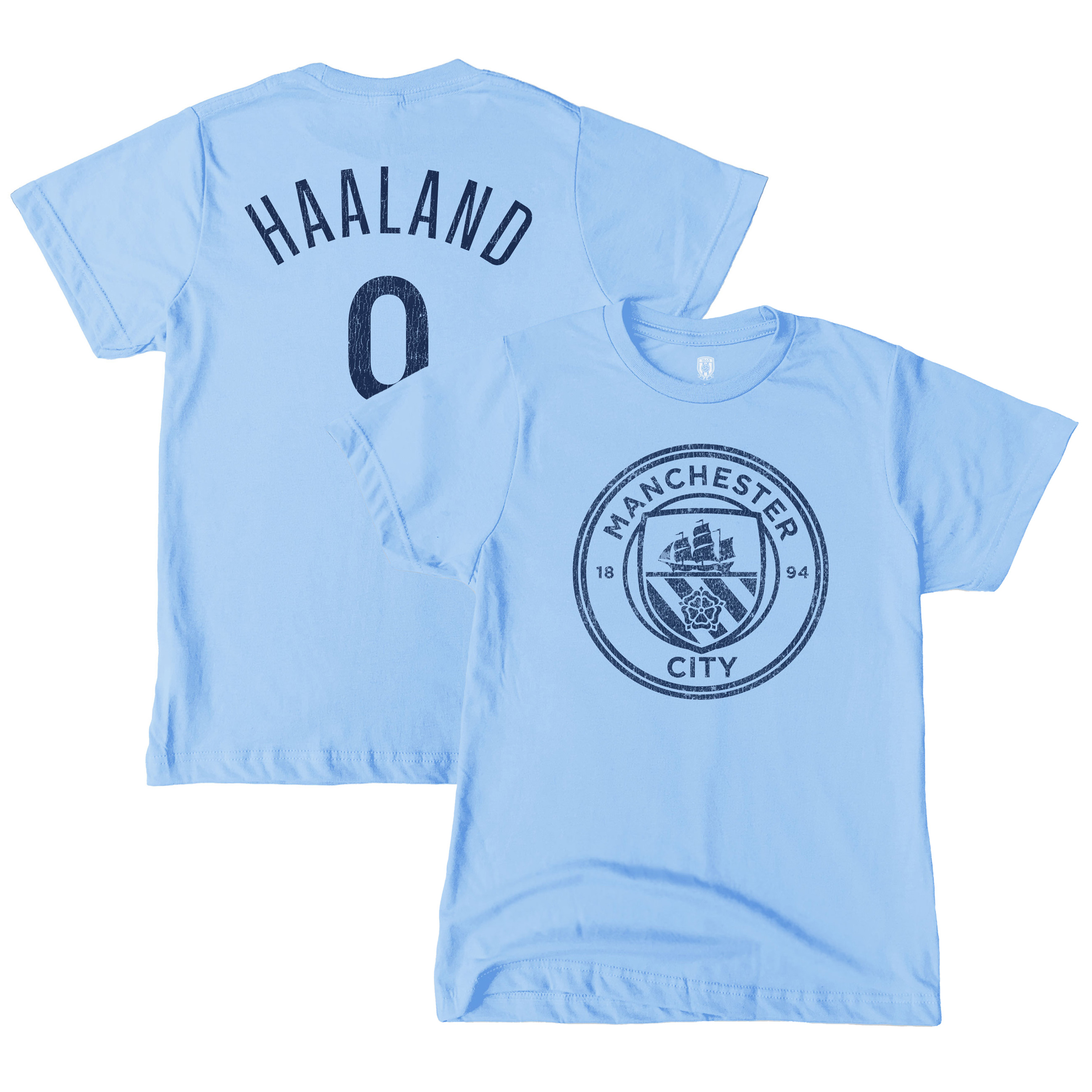 Youth 1863FC Erling Haaland Sky Blue Manchester City Player T-Shirt