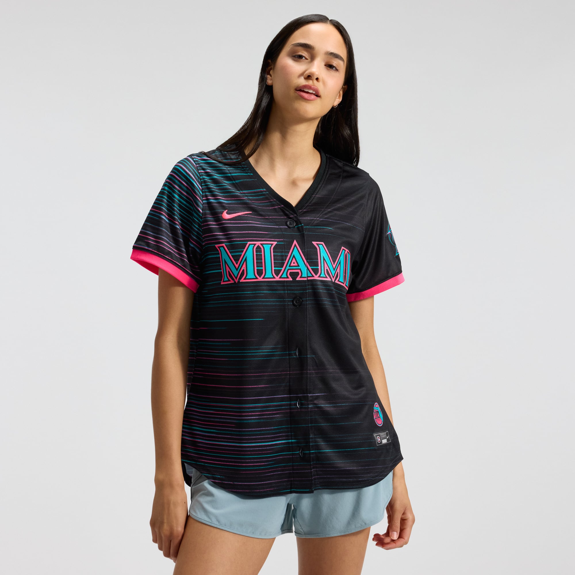 Women's Nike Black Miami Marlins 2025 City Connect Limited Jersey