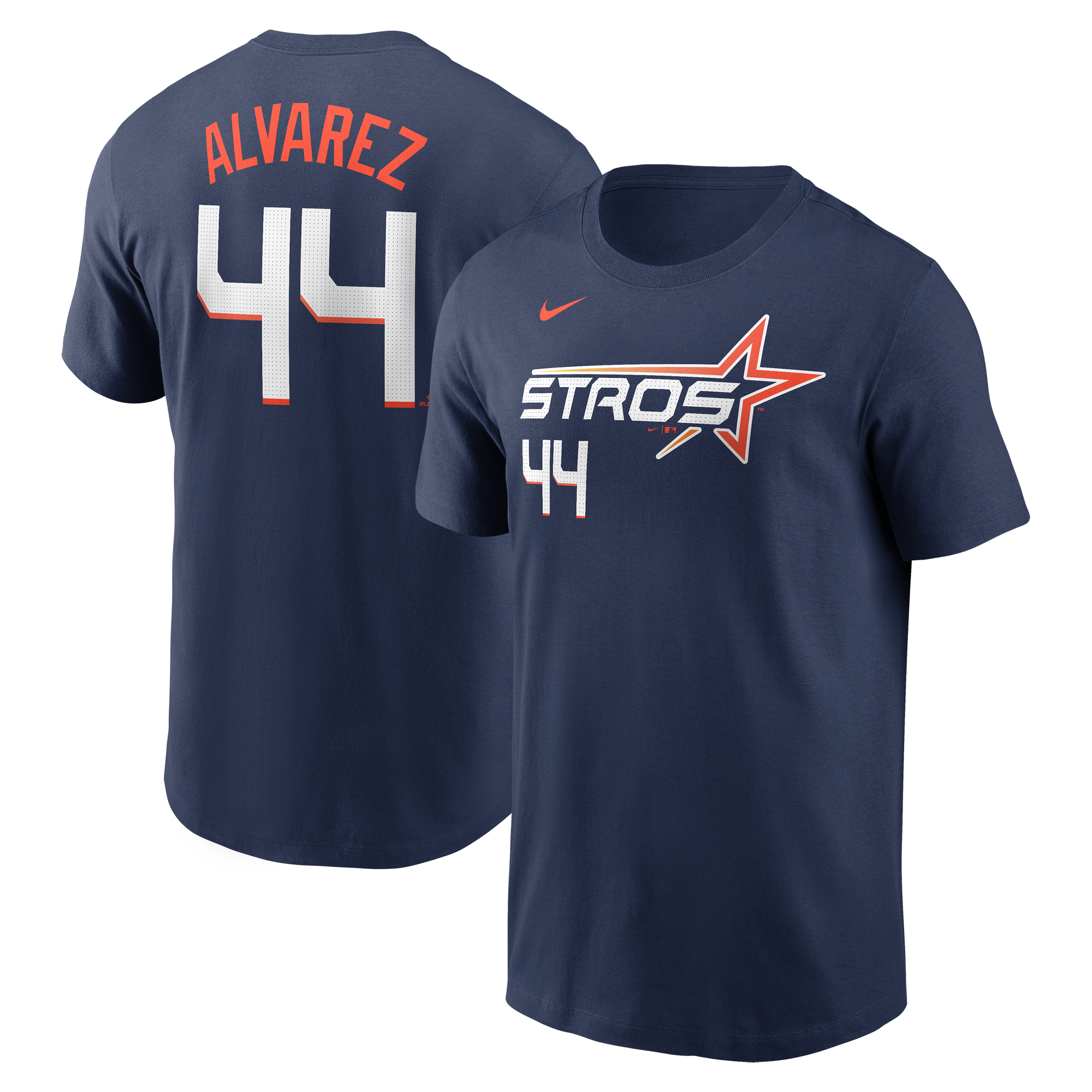 Men's Nike Yordan Alvarez Navy Houston Astros 2025 City Connect Fuse Name & Number T-Shirt