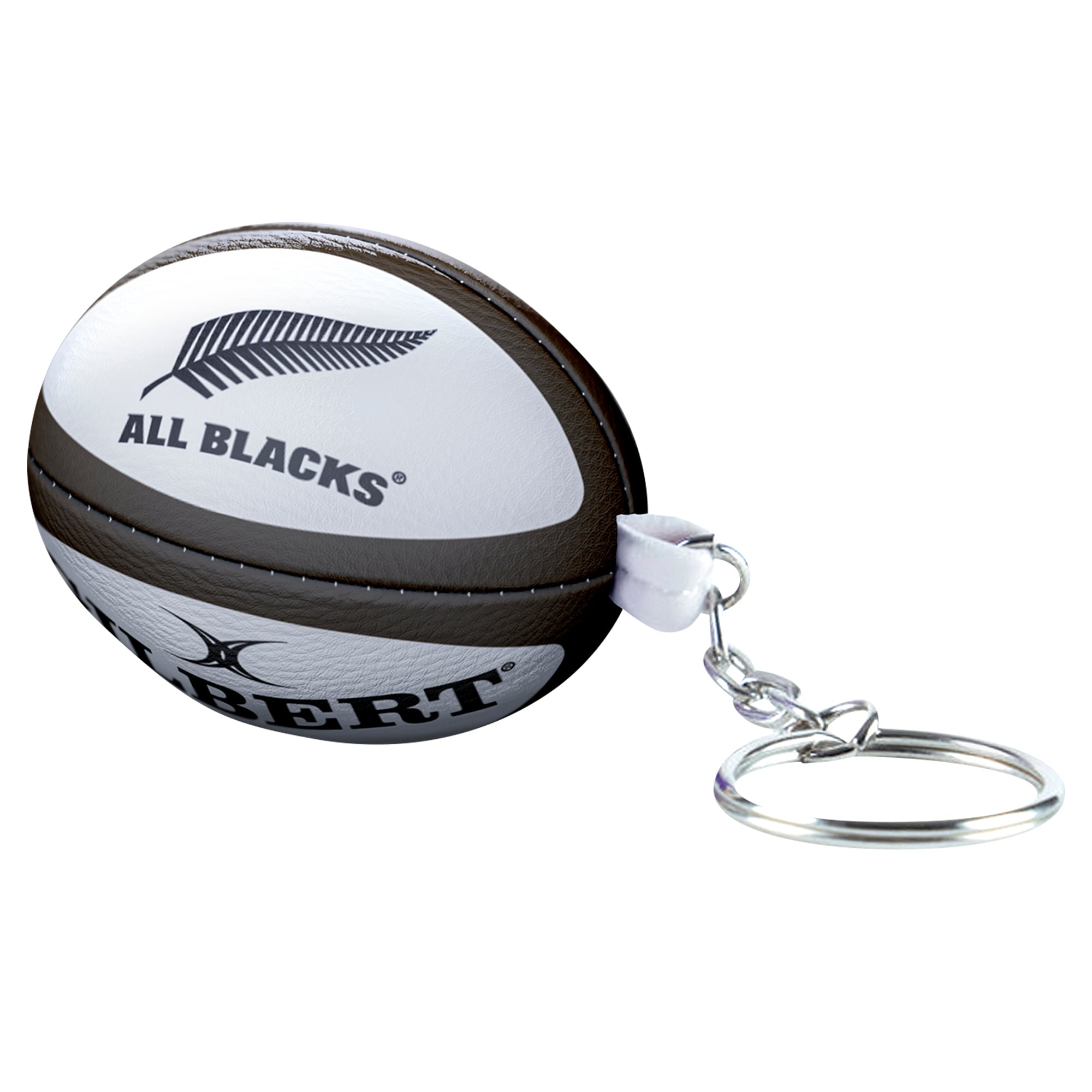 Portachiavi con pallone da rugby degli All Blacks