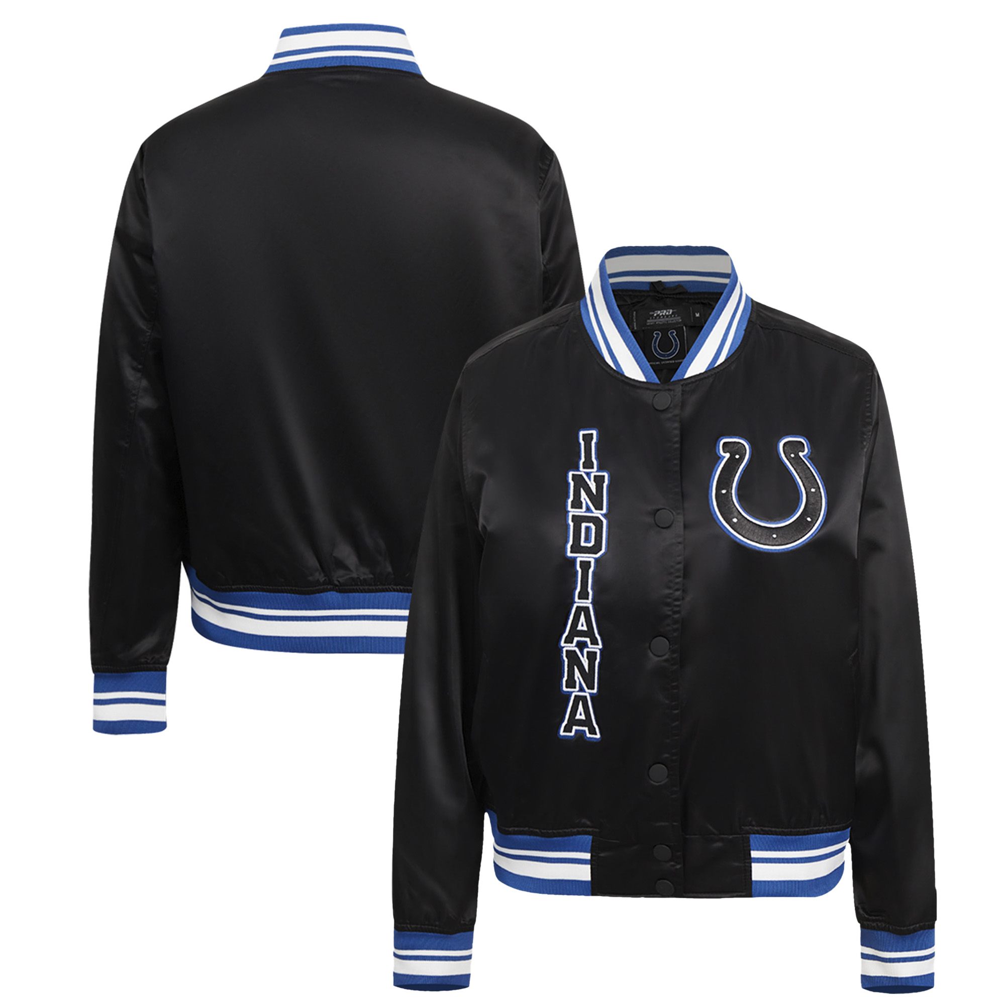 Women's Pro Standard Black Indianapolis Colts Indiana Nights Indiana Colts Bomber Jacket