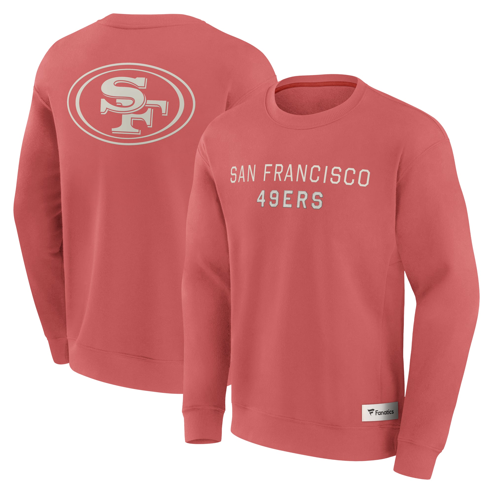 Men’s Fanatics Red San Francisco 49ers Elements Future Ground Lettering Pullover Sweatshirt Men’s Fanatics Red San Francisco 49ers Elements Future Ground Lettering Pullover Sweatshirt