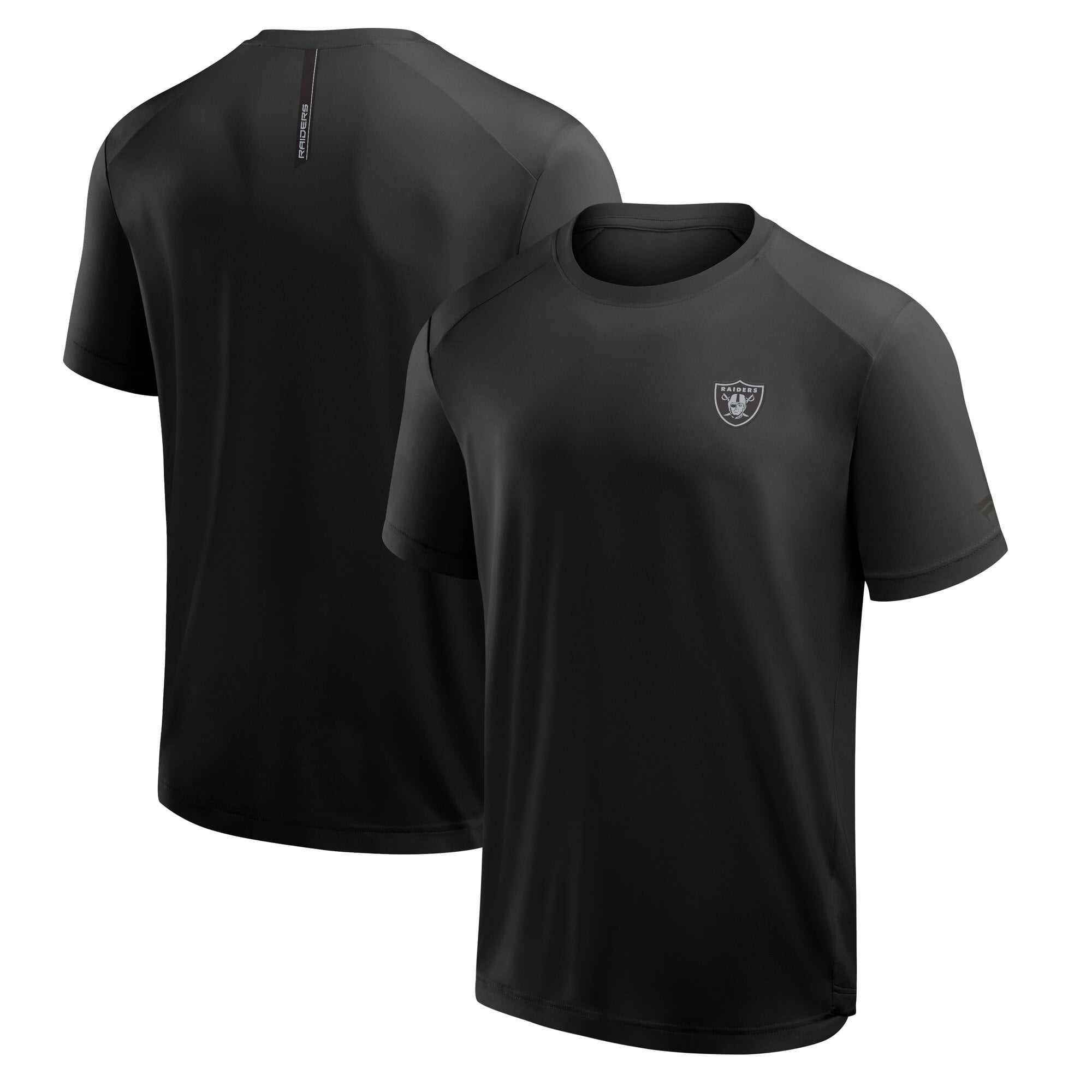 Men’s Fanatics Black Las Vegas Raiders Front Office Move Mono T-Shirt Men’s Fanatics Black Las Vegas Raiders Front Office Move Mono T-Shirt