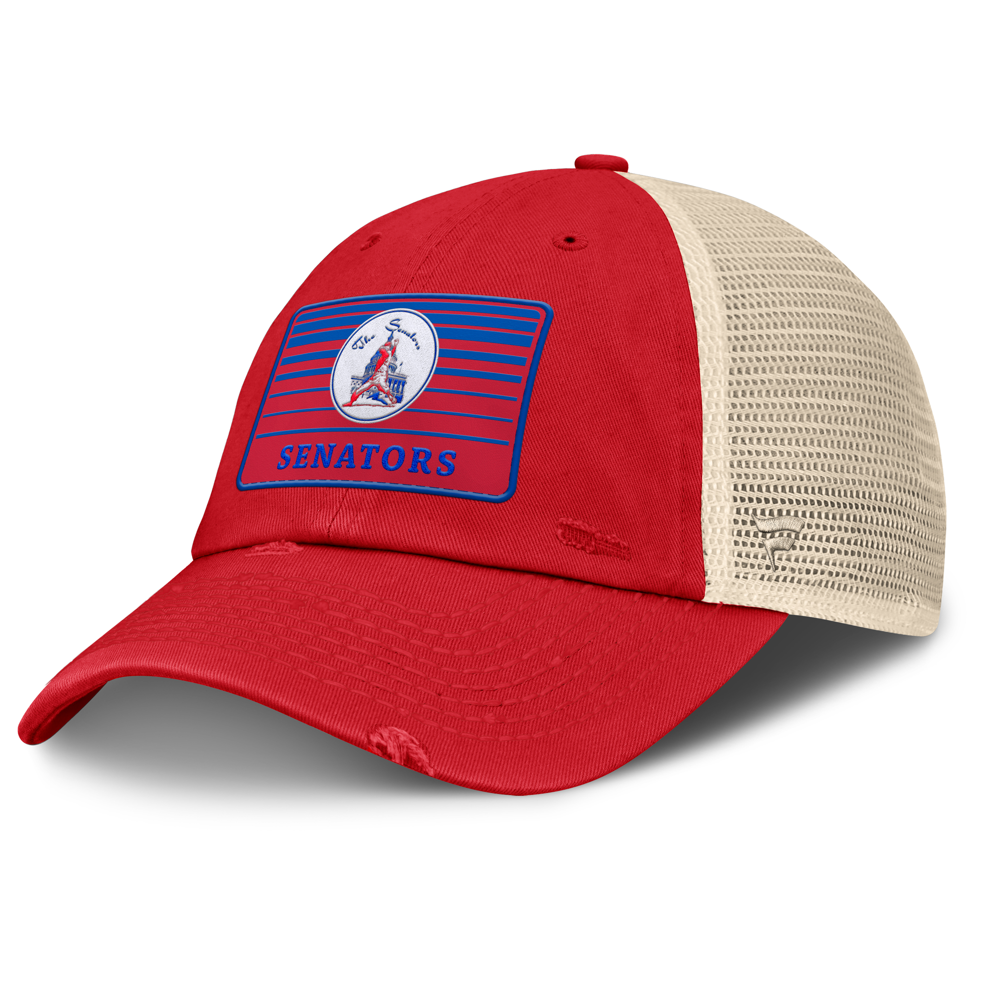 Men’s Fanatics Red/Natural Washington Senators Cooperstown Collection Eastbound Mesh Adjustable Hat Men’s Fanatics Red/Natural Washington Senators Cooperstown Collection Eastbound Mesh Adjustable Hat