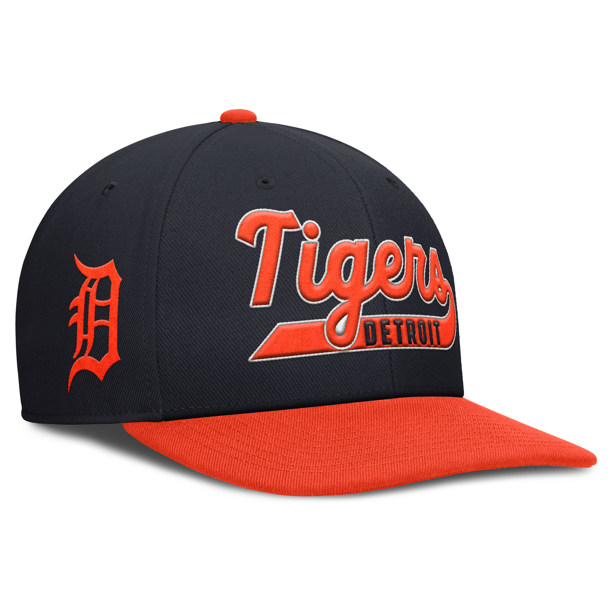 Men's Nike Navy/Orange Detroit Tigers Pro Performance Snapback Hat