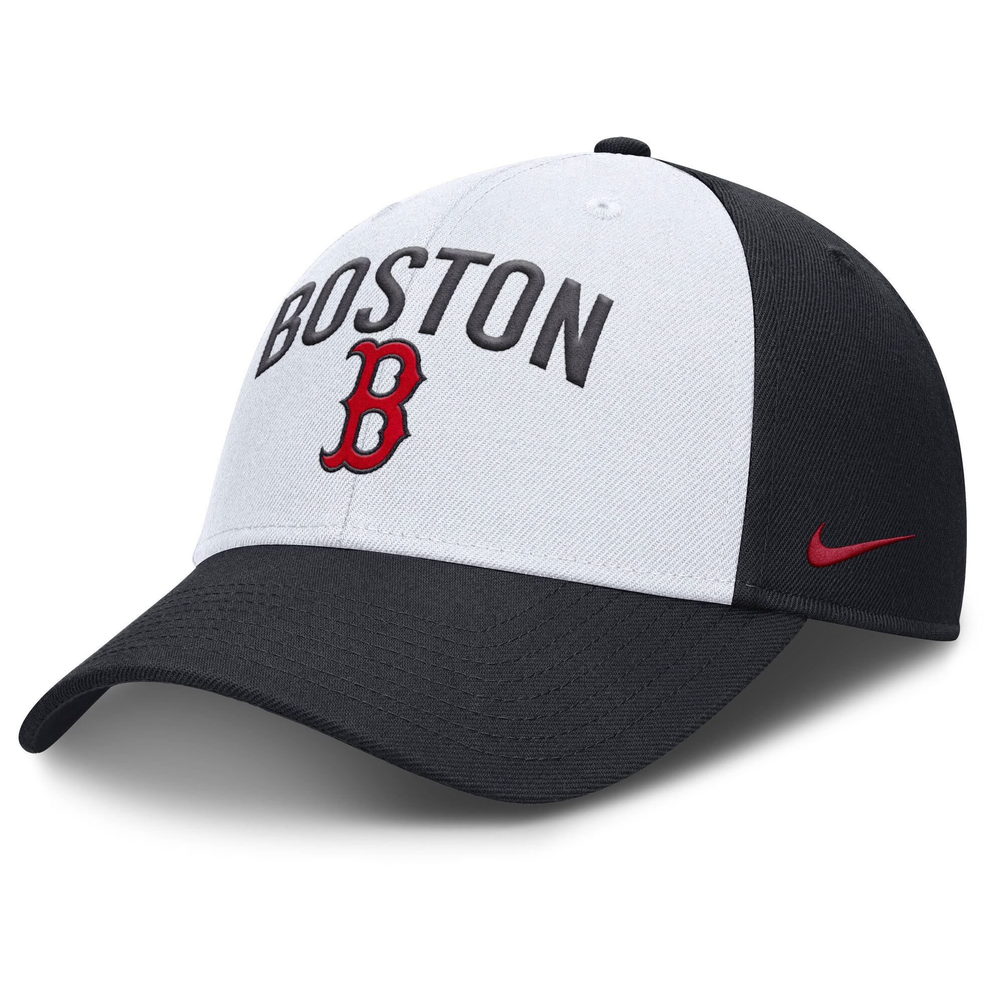 Men's Nike White/Navy Boston Red Sox Club Performance Adjustable Hat