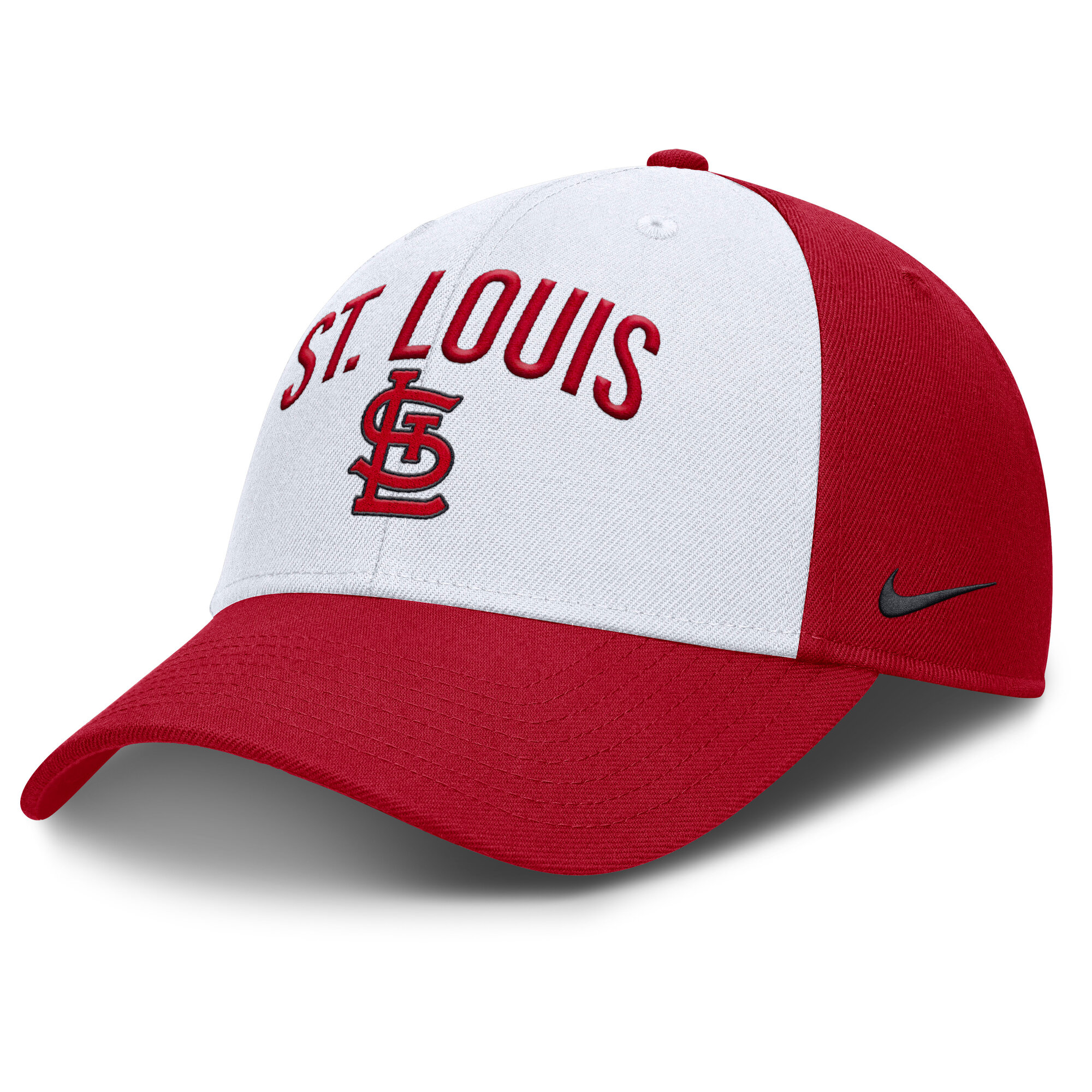 Men's Nike White/Red St. Louis Cardinals Club Performance Adjustable Hat
