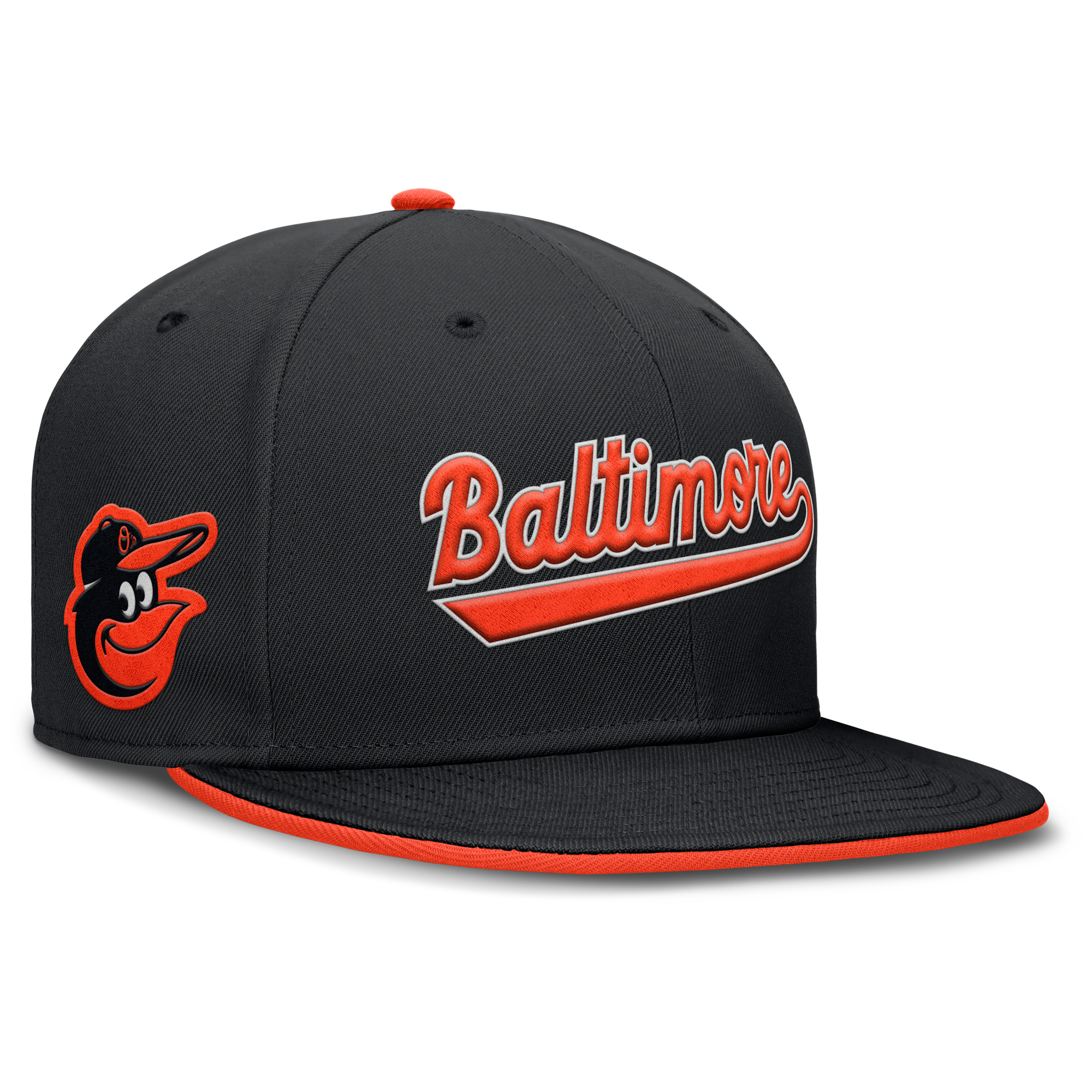 Men's Nike Black Baltimore Orioles True Performance Fitted Hat