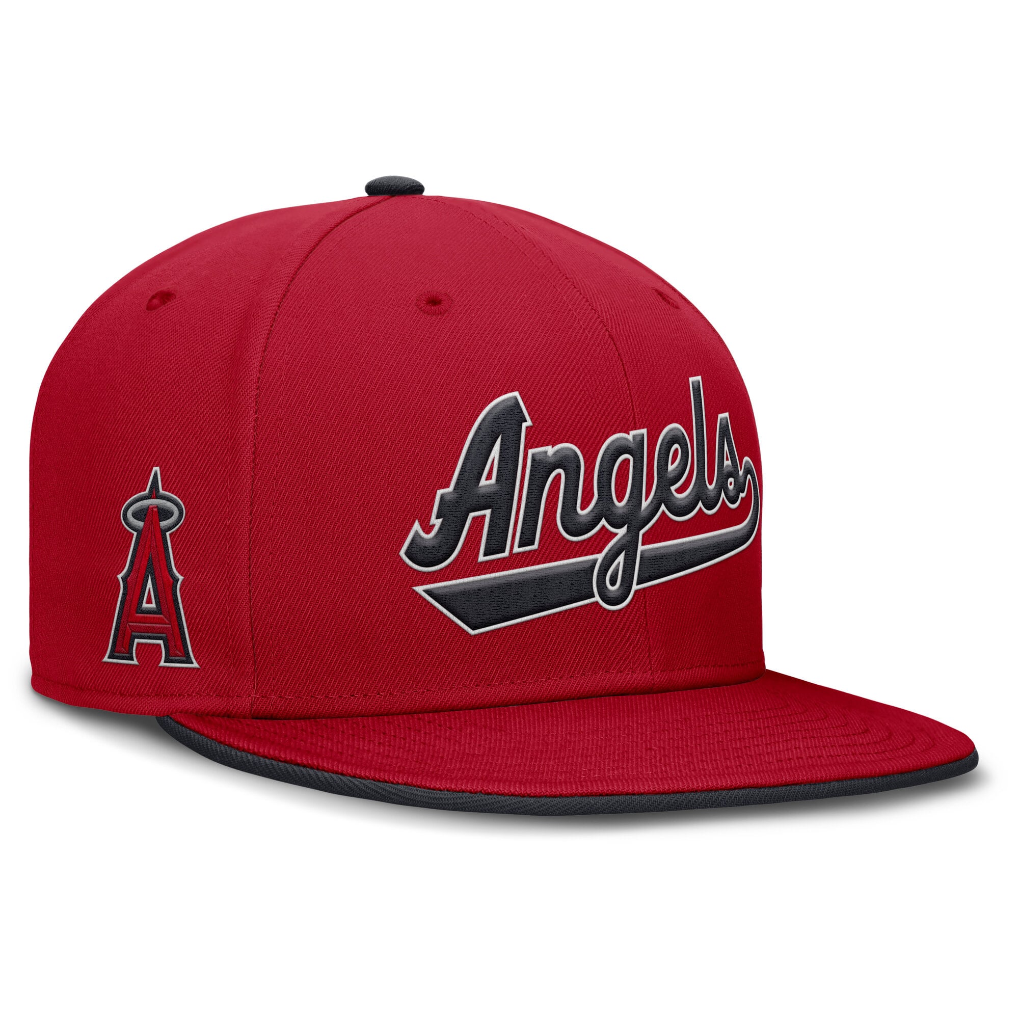 Men's Nike Red Los Angeles Angels Primetime Dri-FIT Round Bill True Fitted Hat