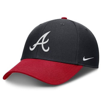 Men's Nike Navy/ Atlanta Braves Dri-FIT Club Adjustable Hat