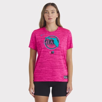 Women's Nike  Pink Miami Marlins 2025 City Connect Authentic Collection Velocity Dri-FIT T-Shirt