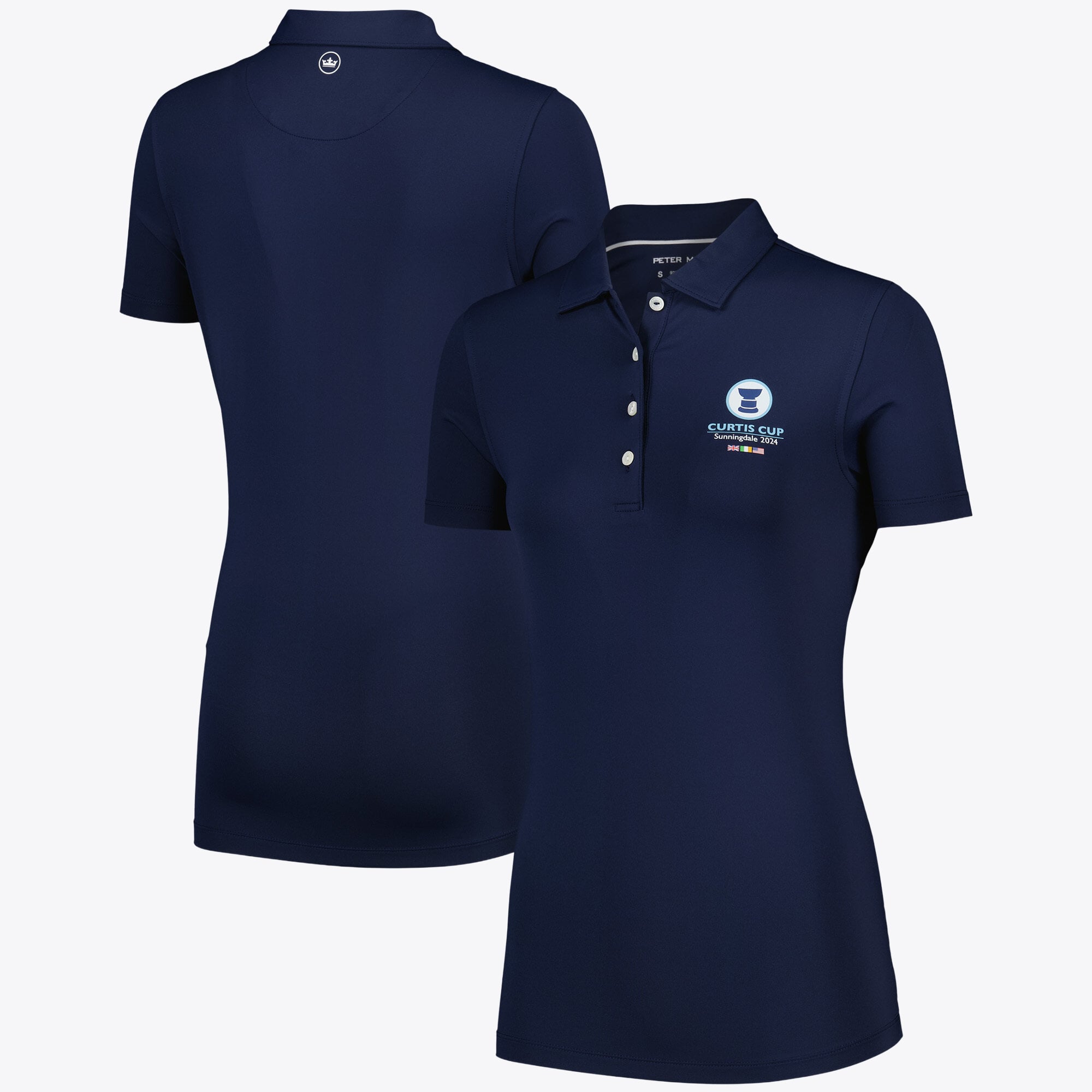 Polo Curtis Cup Sunningdale 2024 Peter Millar - Blu Navy - Donna