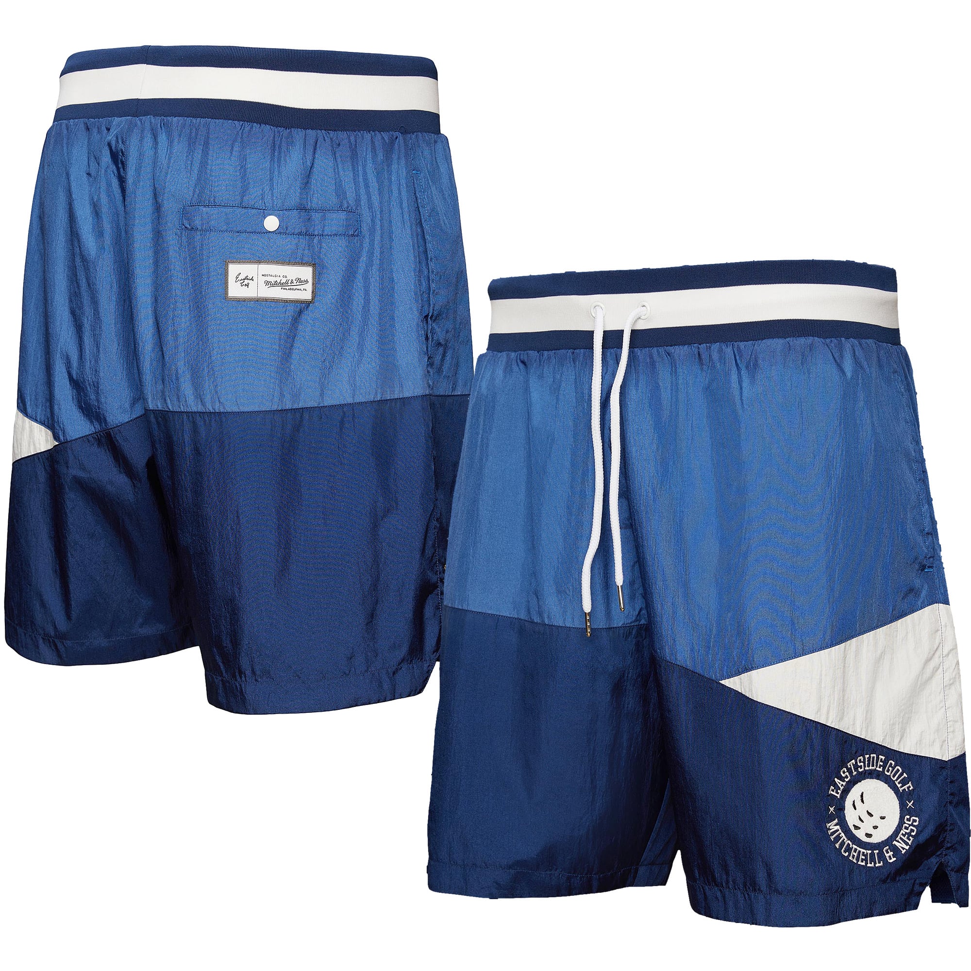 Men's Mitchell & Ness x Eastside Golf Navy Eastside Golf Mesh Basketball Shorts