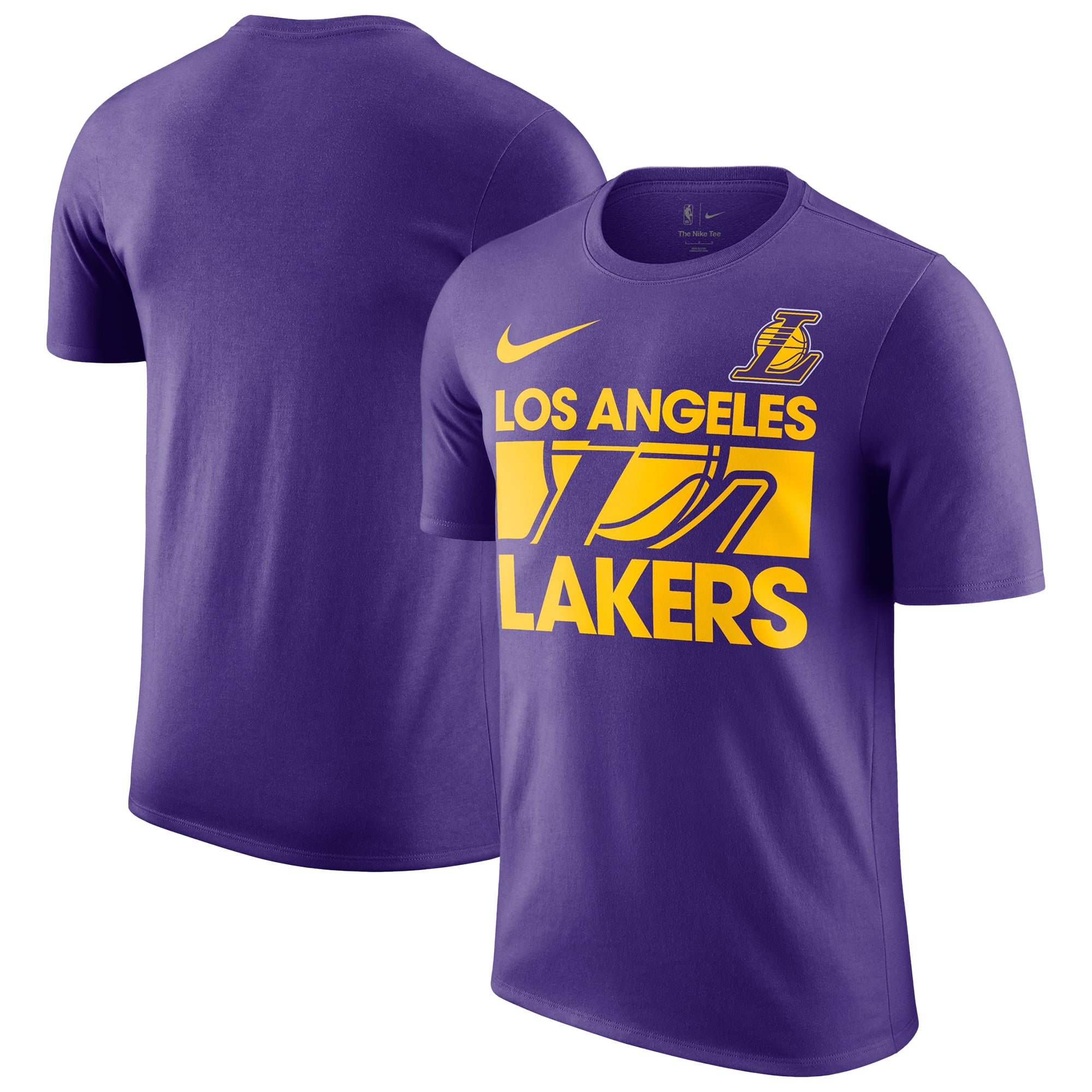 Men's Nike Purple Los Angeles Lakers Courtside This Is Our Year T-Shirt