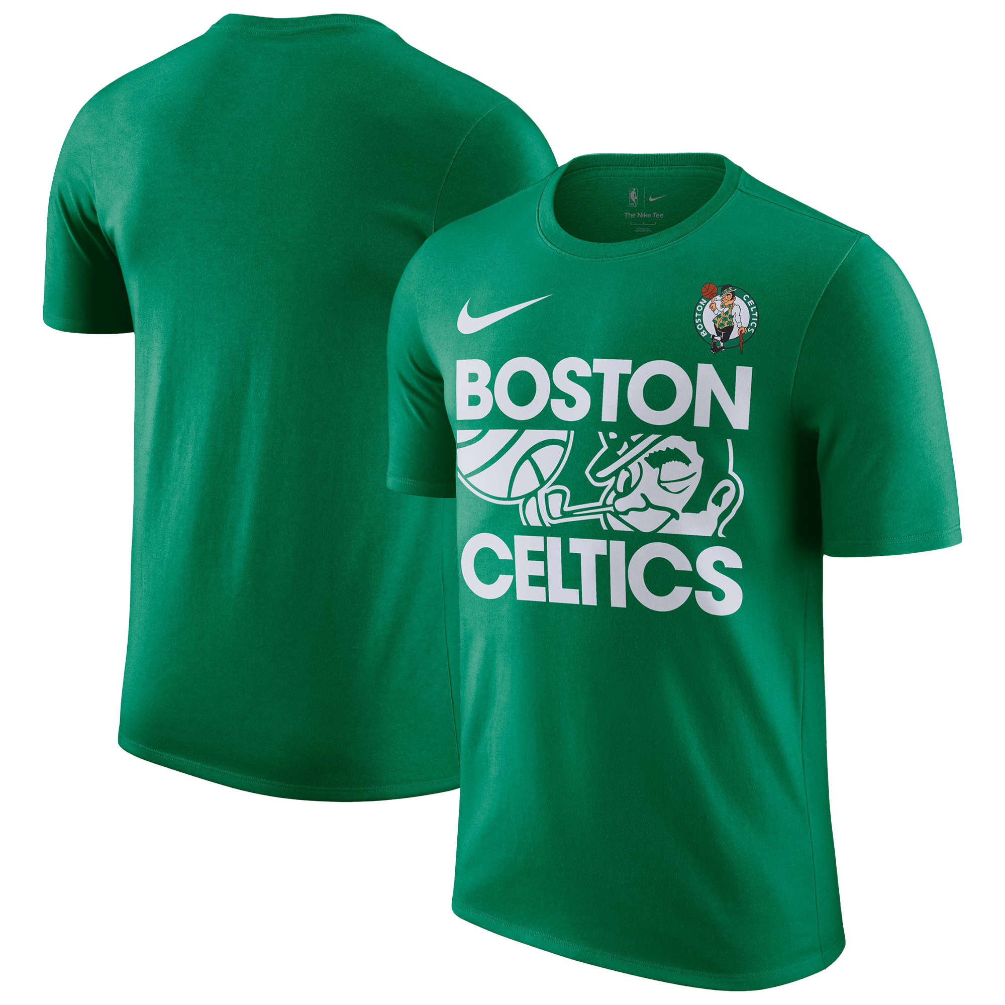 Men's Nike Kelly Green Boston Celtics Courtside This Is Our Year T-Shirt