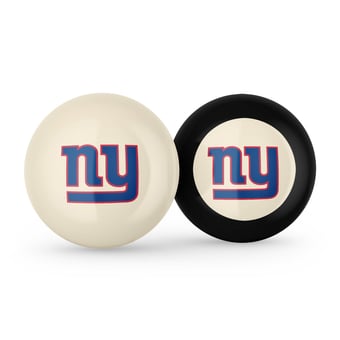 Imperial New York Giants Logo Cue Ball & 8 Ball Combo Set
