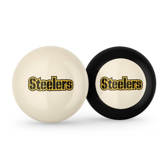 Imperial Pittsburgh Steelers Logo Cue Ball & 8 Ball Combo Set