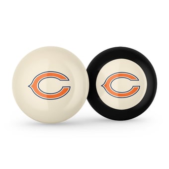 Imperial Chicago Bears Logo Cue Ball & 8 Ball Combo Set