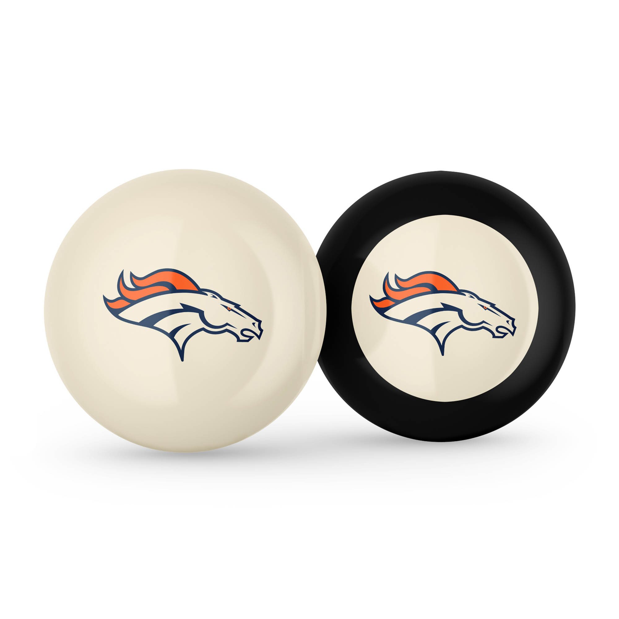 Imperial Denver Broncos Logo Cue Ball & 8 Ball Combo Set