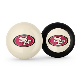 Imperial San Francisco 49ers Logo Cue Ball & 8 Ball Combo Set