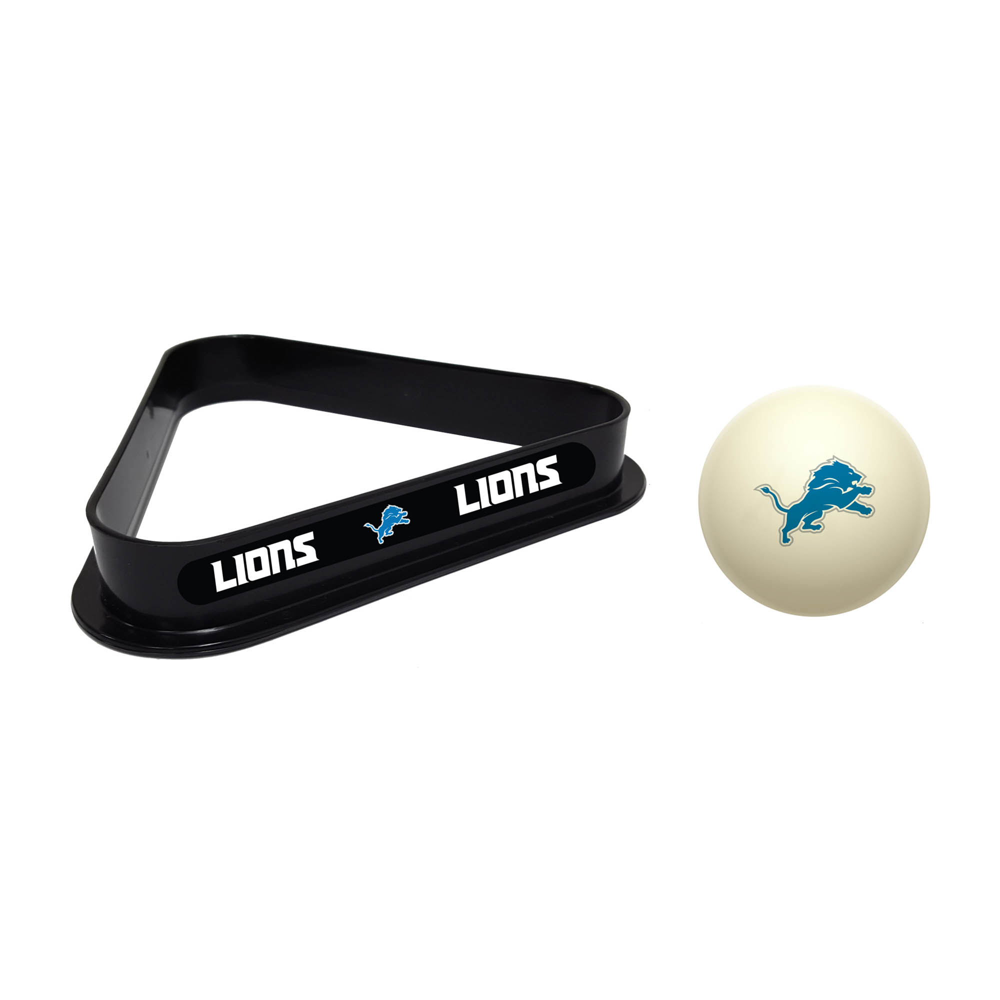 Imperial Detroit Lions Cue Ball & Rack Set