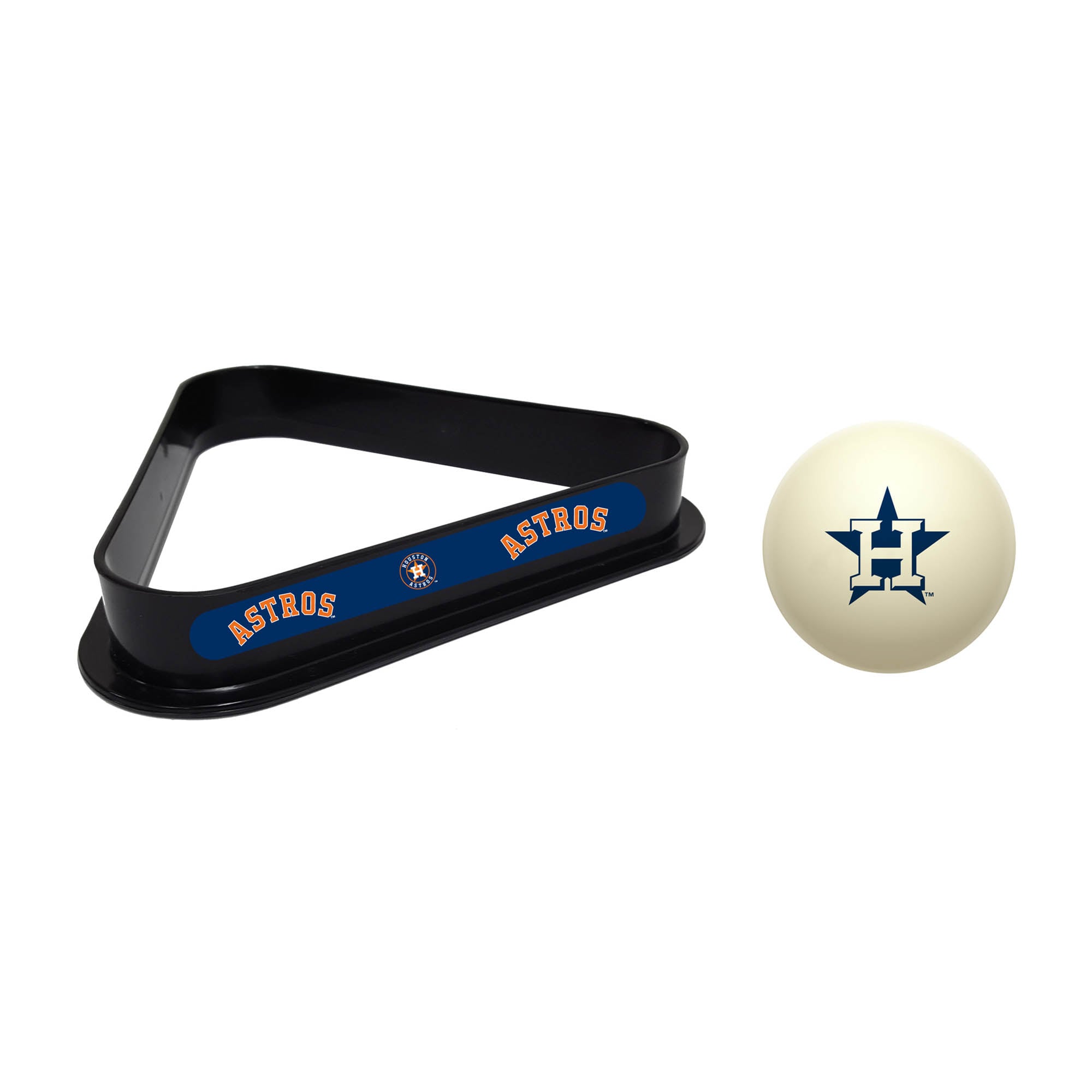 Imperial Houston Astros Cue Ball & Rack Set