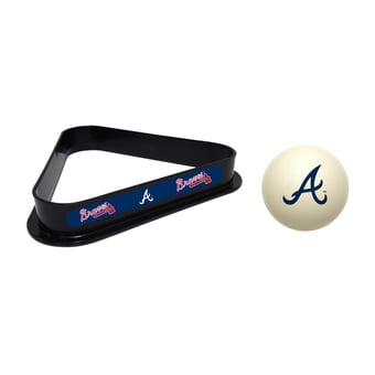 Imperial Atlanta Braves Cue Ball & Rack Set