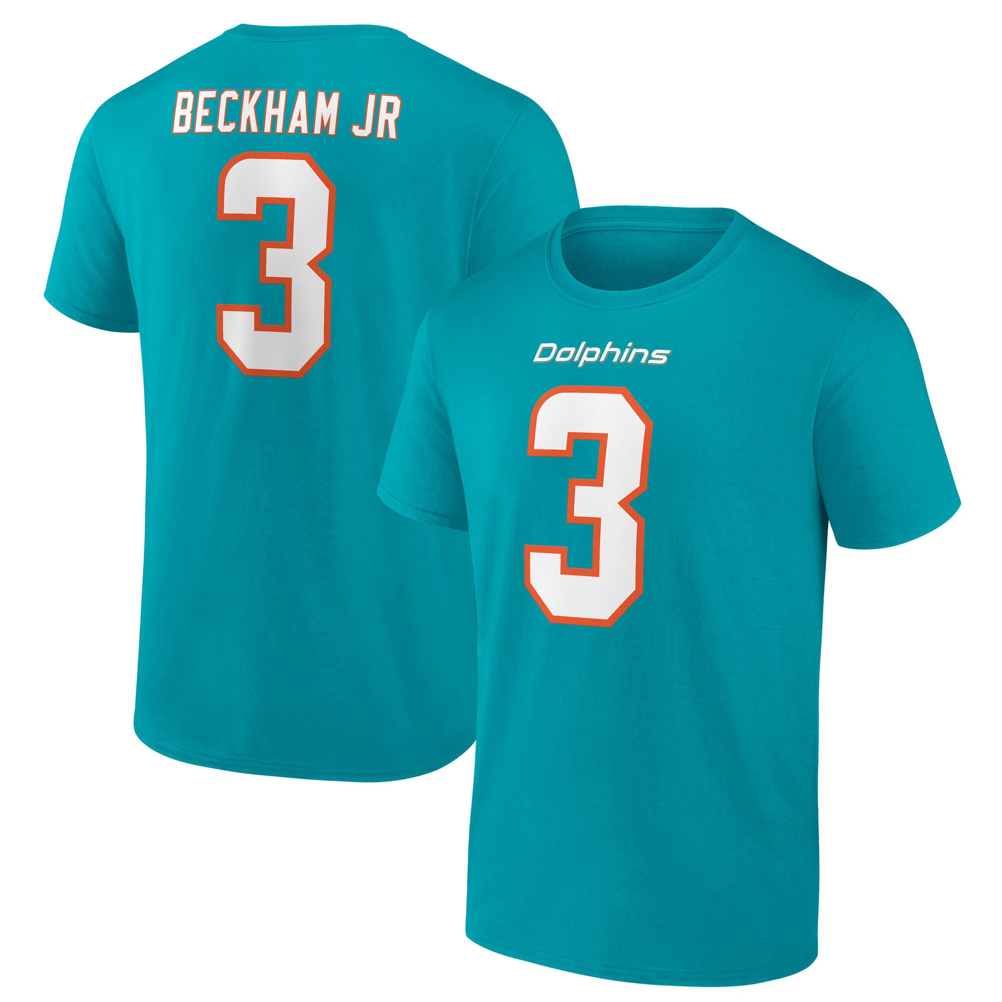 Maglietta grafica Miami Dolphins nome e numero - Odell Beckham Jr 3 - Uomo