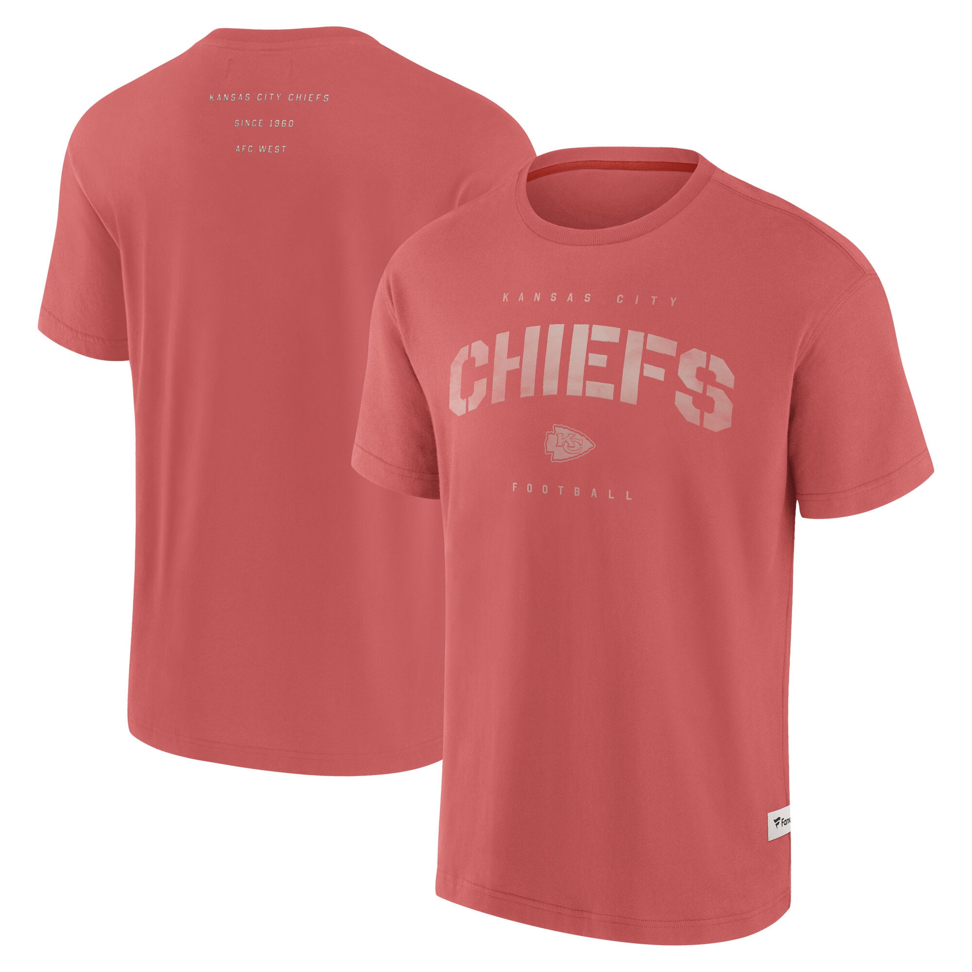T-shirt à manches courtes Elevated Fanatics des Chiefs de Kansas City - Hommes