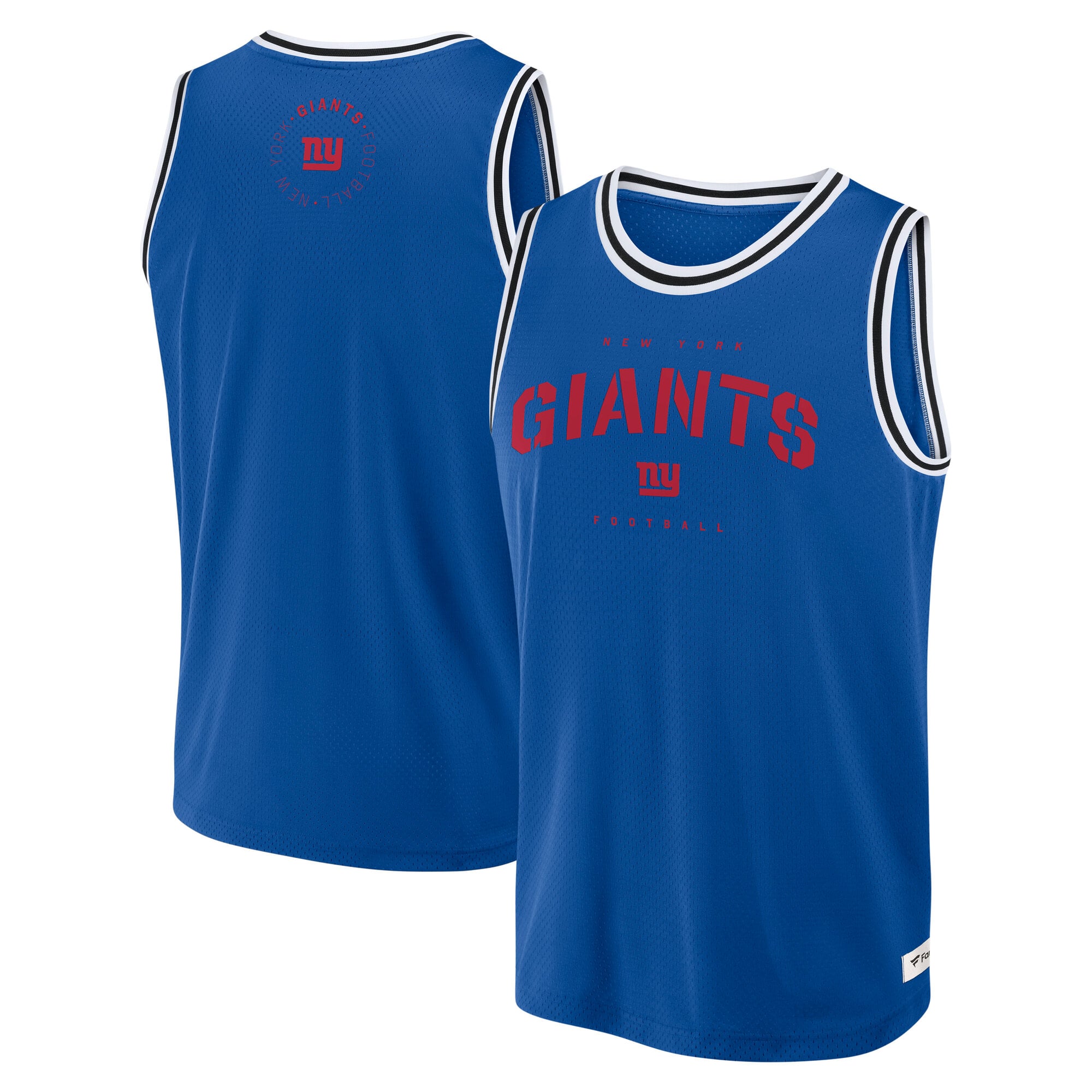New York Giants Elevated Mesh Tank - Mens