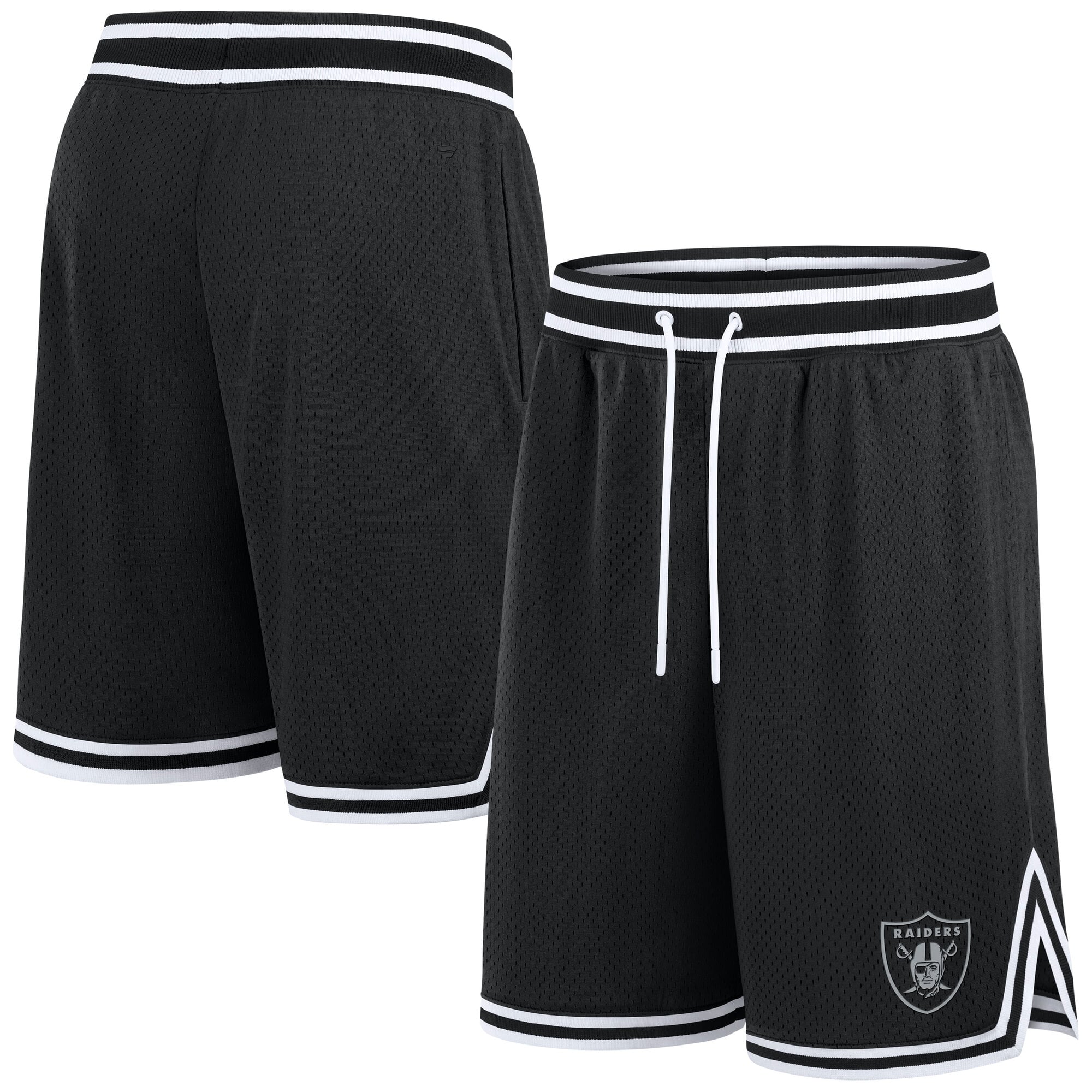 Short en maille surélevé Fanatics Las Vegas Raiders - Hommes