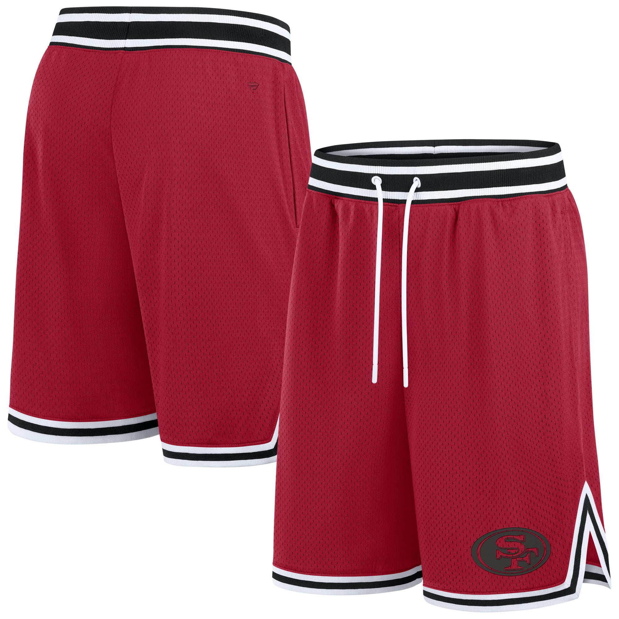 Short en maille surélevé Fanatics des 49ers de San Francisco - Hommes