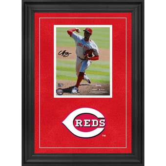 Hunter Greene Cincinnati Reds Autographed Deluxe Framed 8" x 10" Pitching Photograph