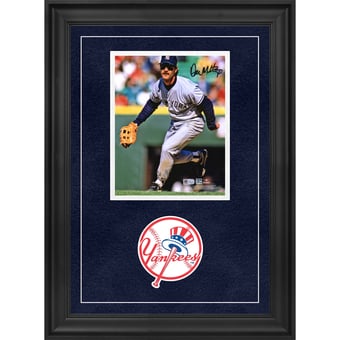Don Mattingly New York Yankees Autographed Deluxe Framed 8" x 10" Fielding Photograph