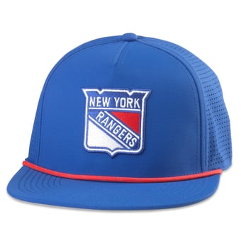Men's American Needle  Blue New York Rangers Buxton Pro Tech Adjustable Hat