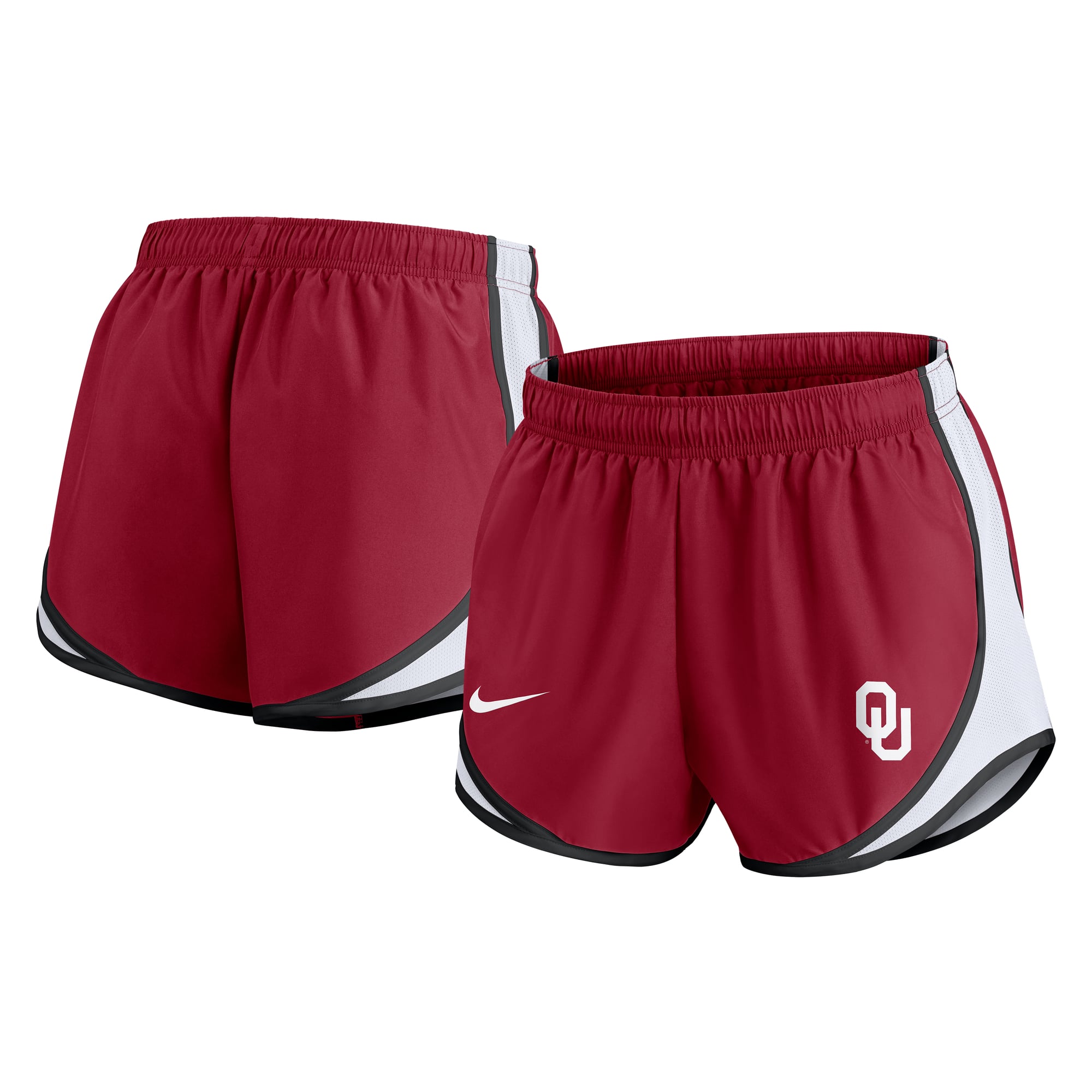 Women's Nike Crimson Oklahoma Sooners Spring Break Tempo Dri-FIT Shorts