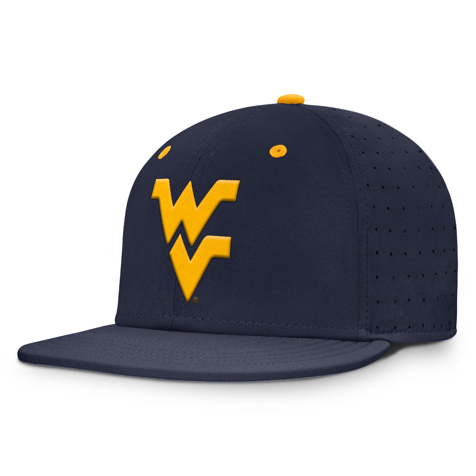 Men's Nike Navy West Virginia Mountaineers Dugout True Dri-FIT Fitted Hat