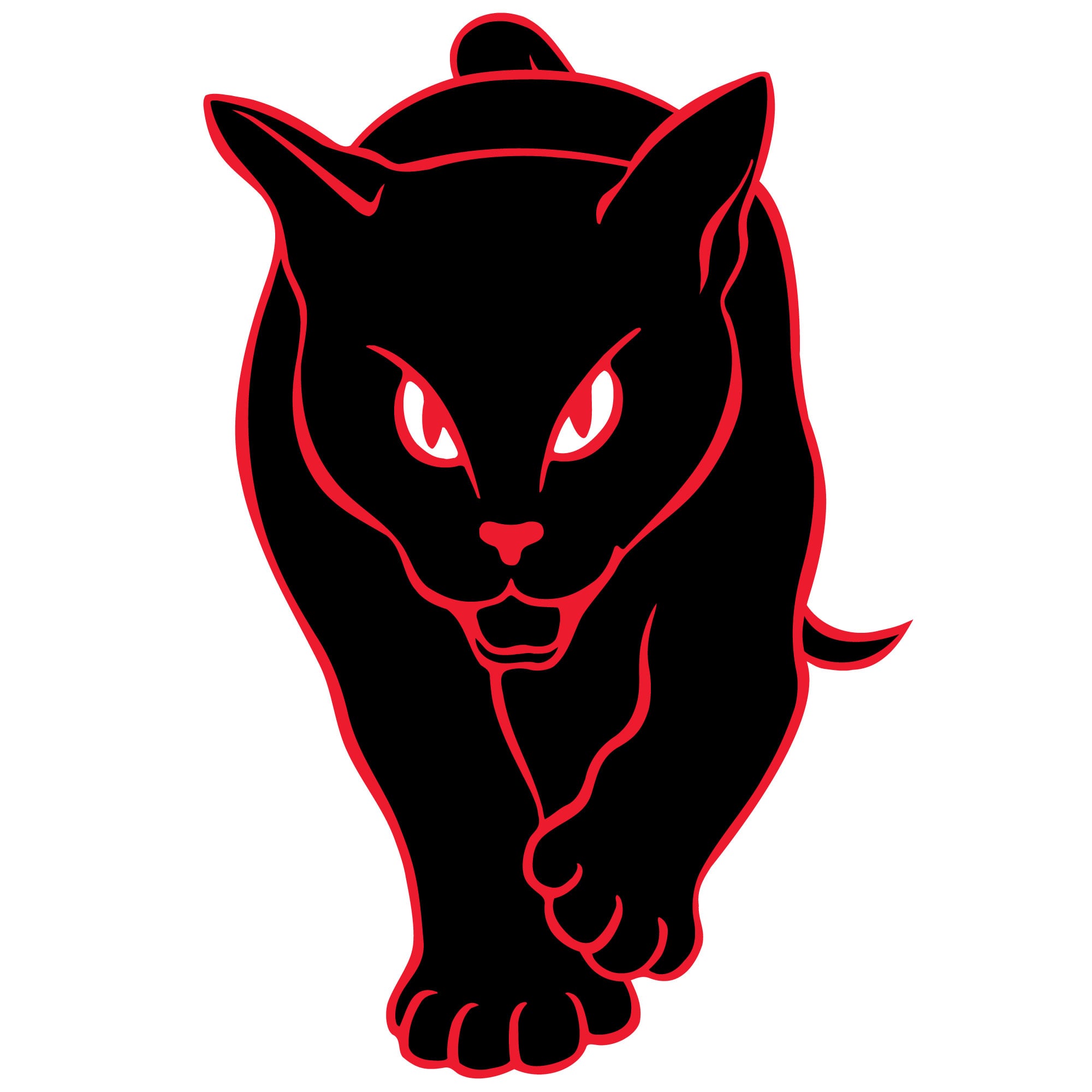Autocollant mural Sunderland Black Cat Spot - 60 cm de hauteur x 40 cm de largeur
