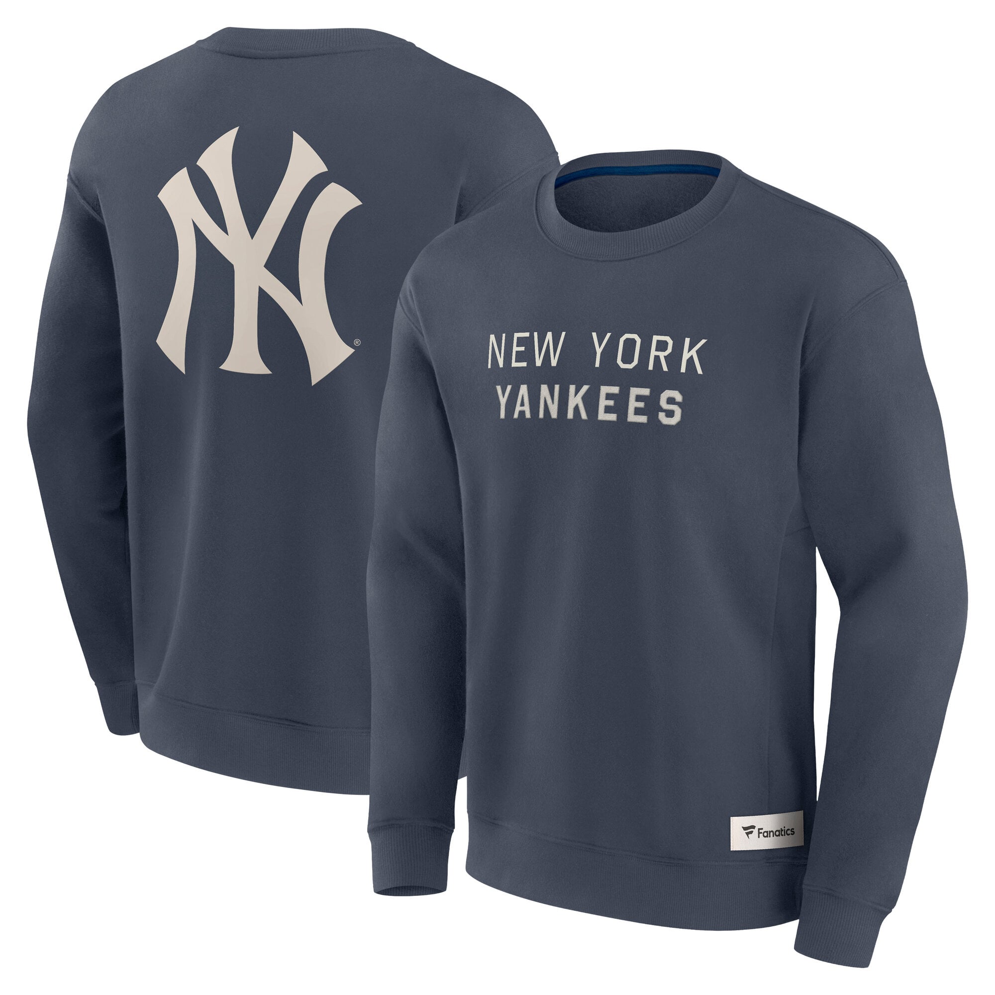 New York Yankees Fanatics Elevated Signature Fleece Crew - Uomo